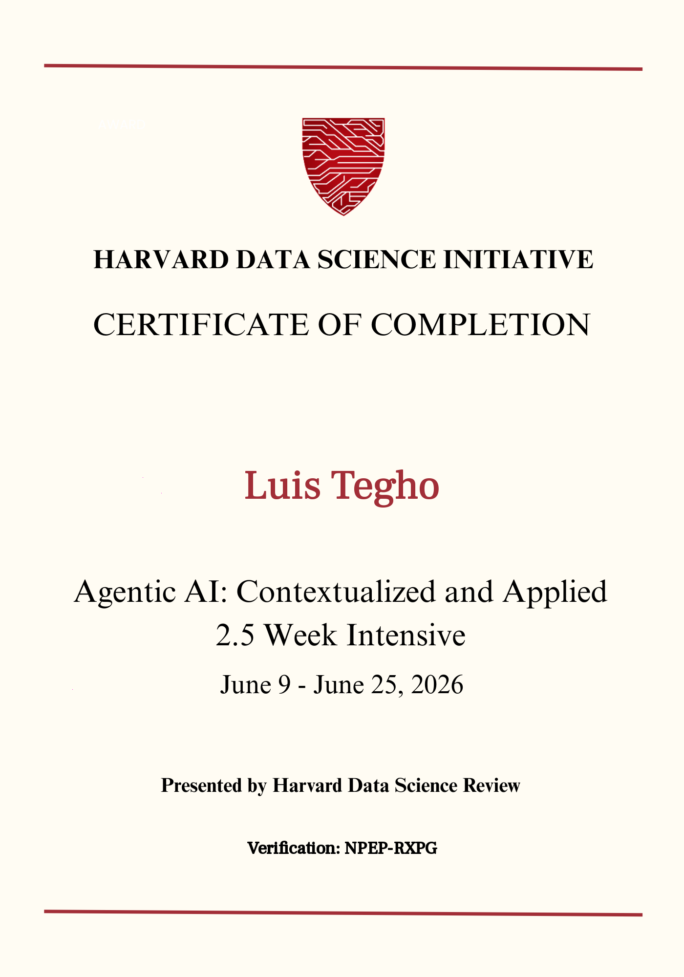 User Certificate