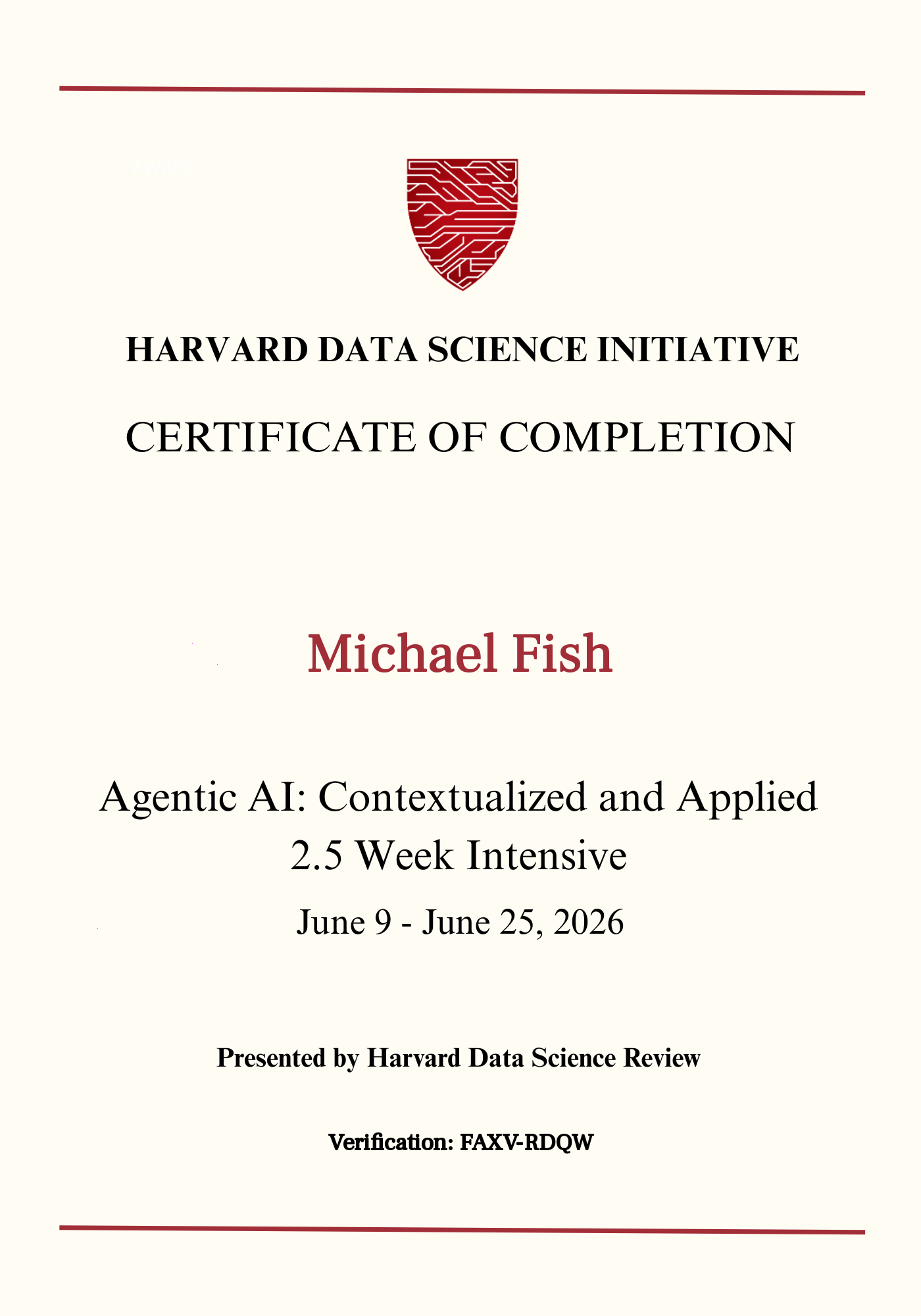 User Certificate