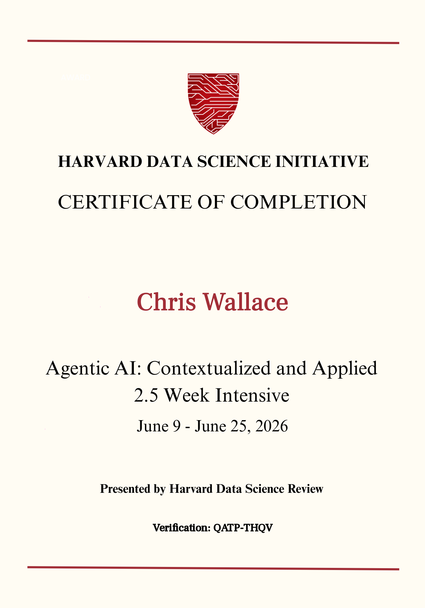 User Certificate