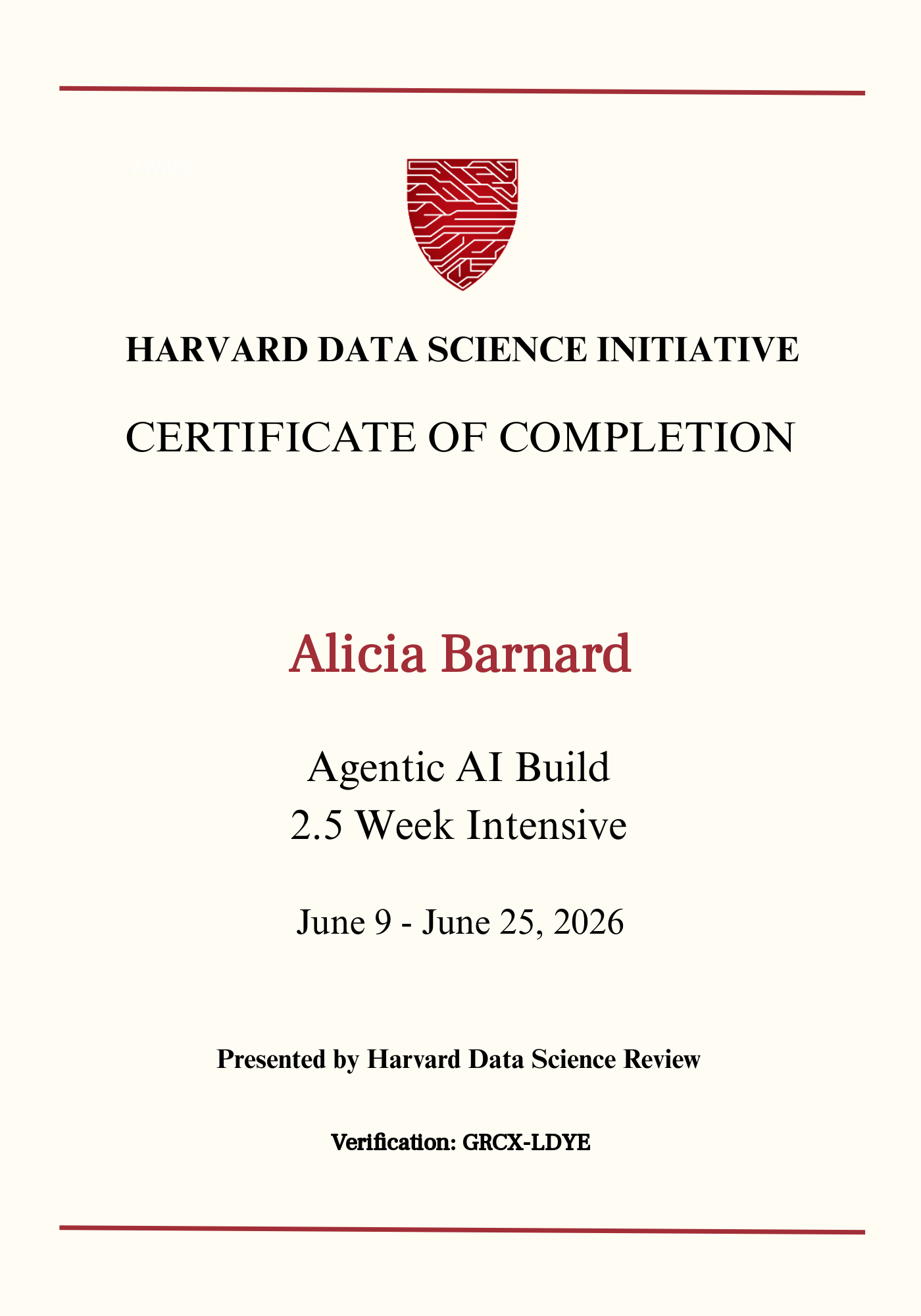 User Certificate