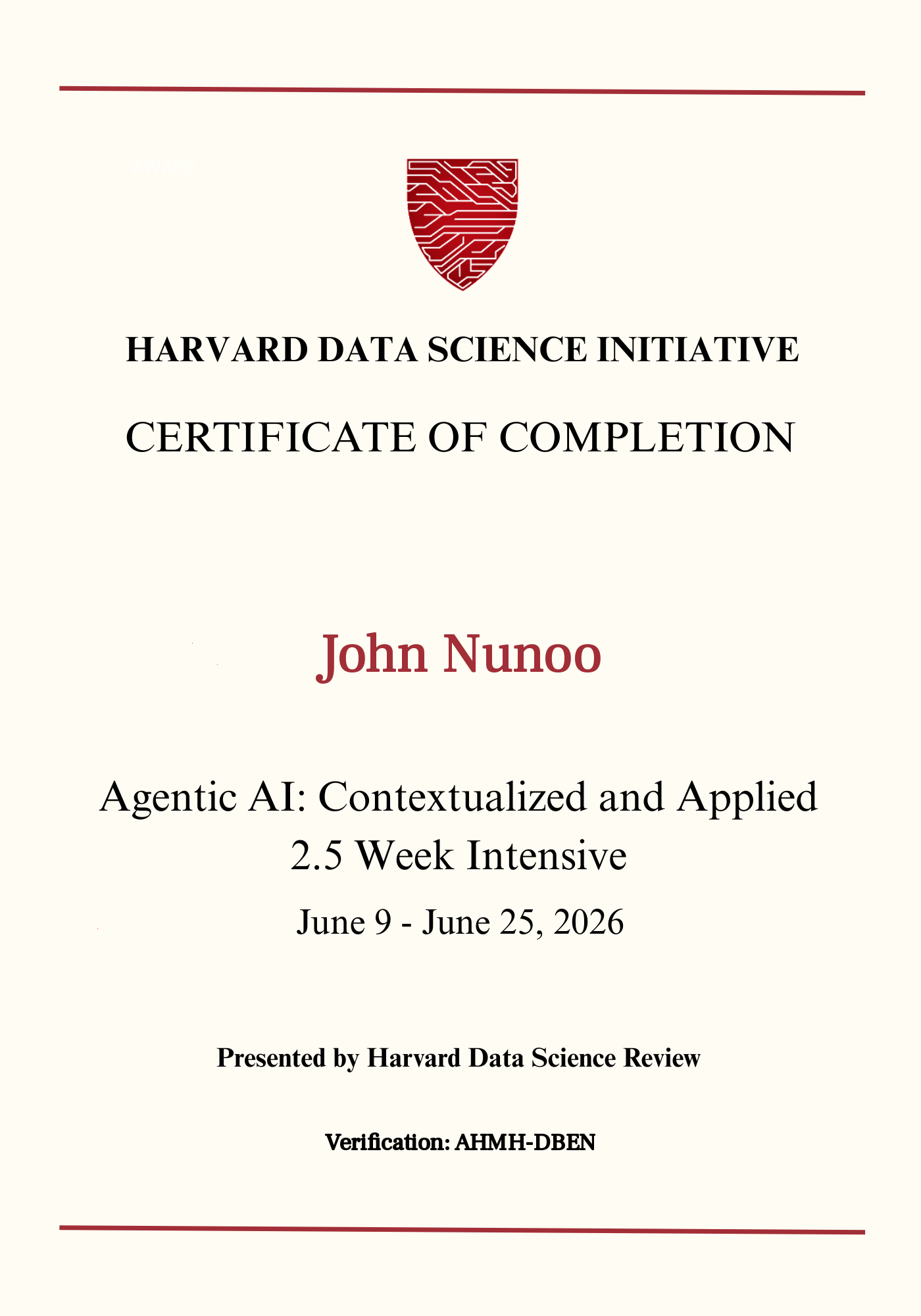 User Certificate