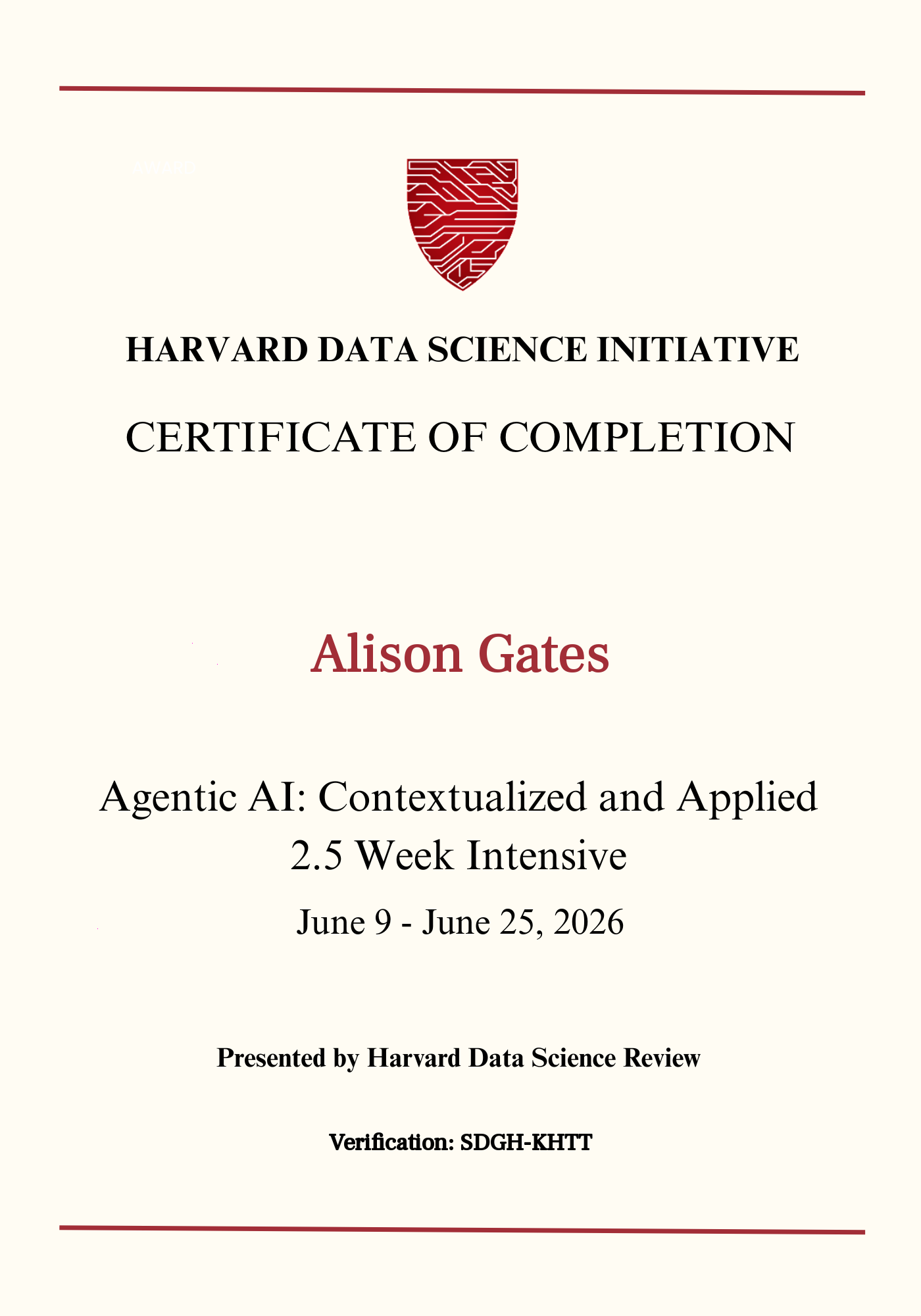 User Certificate