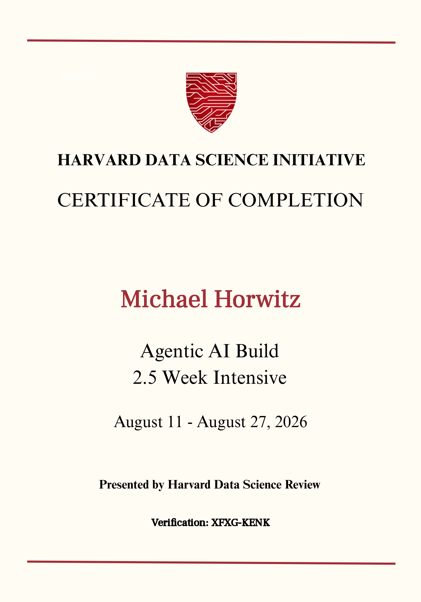 User Certificate