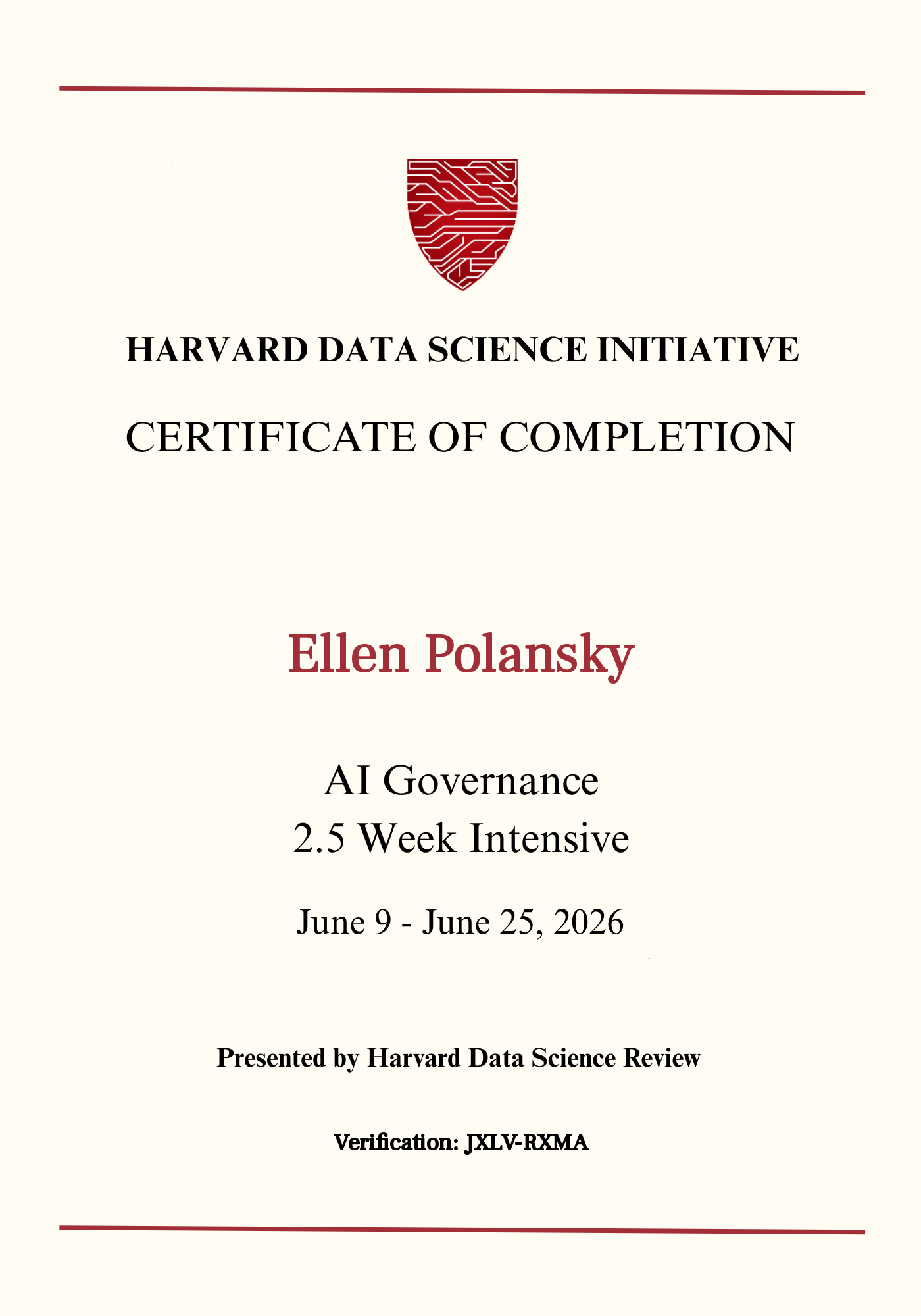 User Certificate