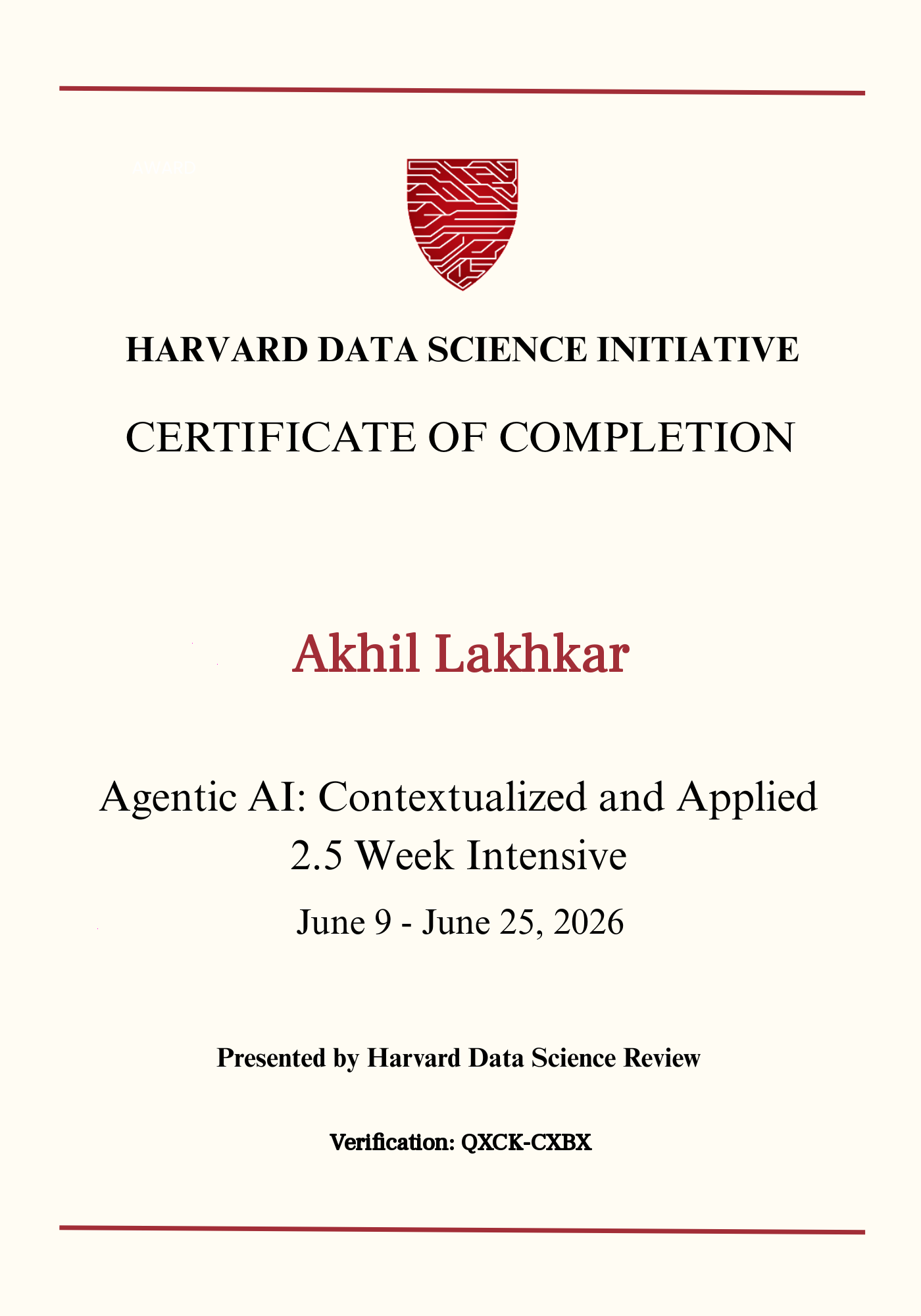 User Certificate