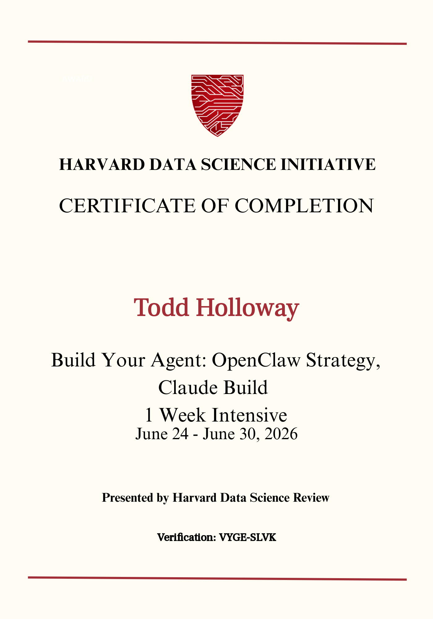 User Certificate