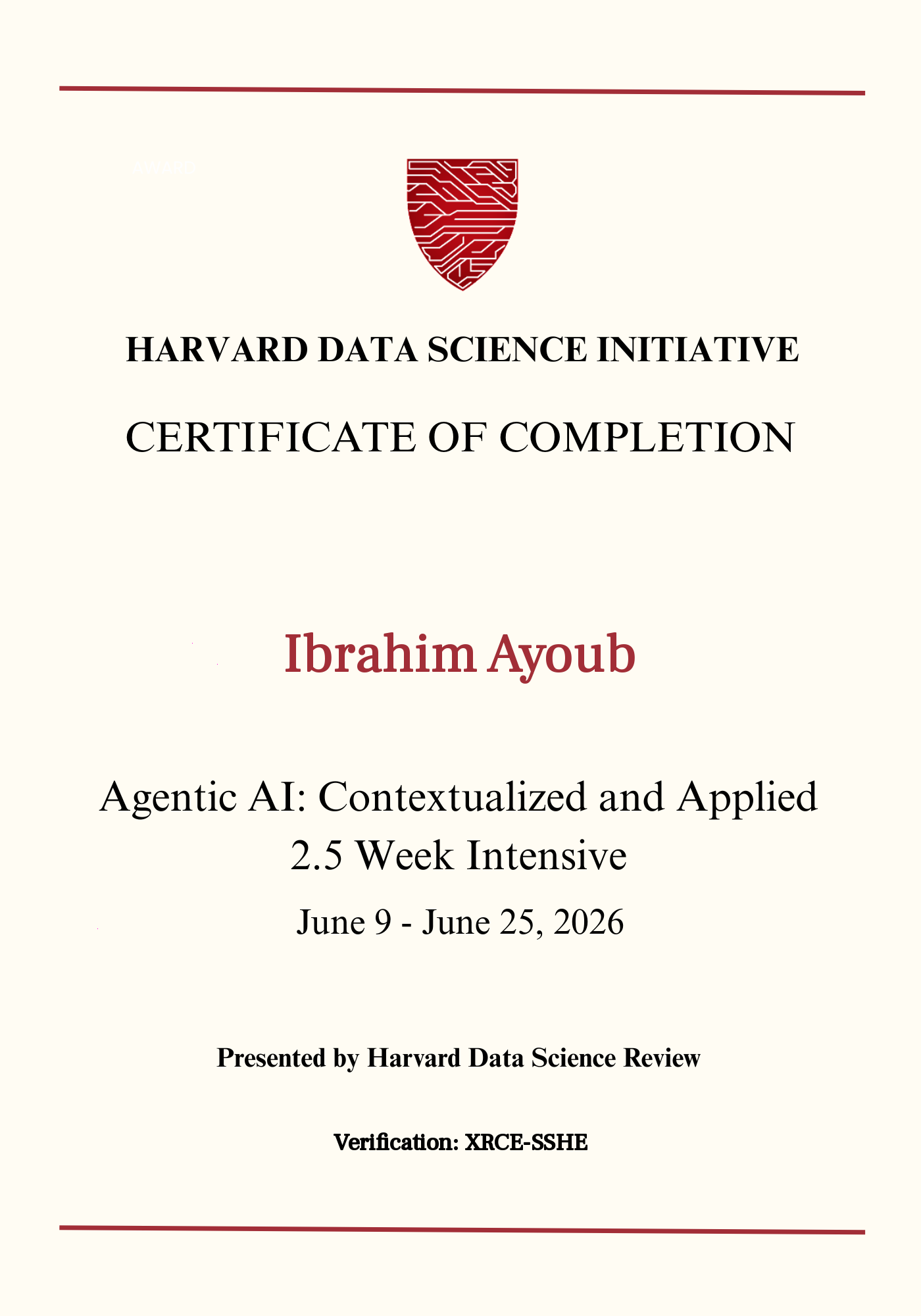 User Certificate