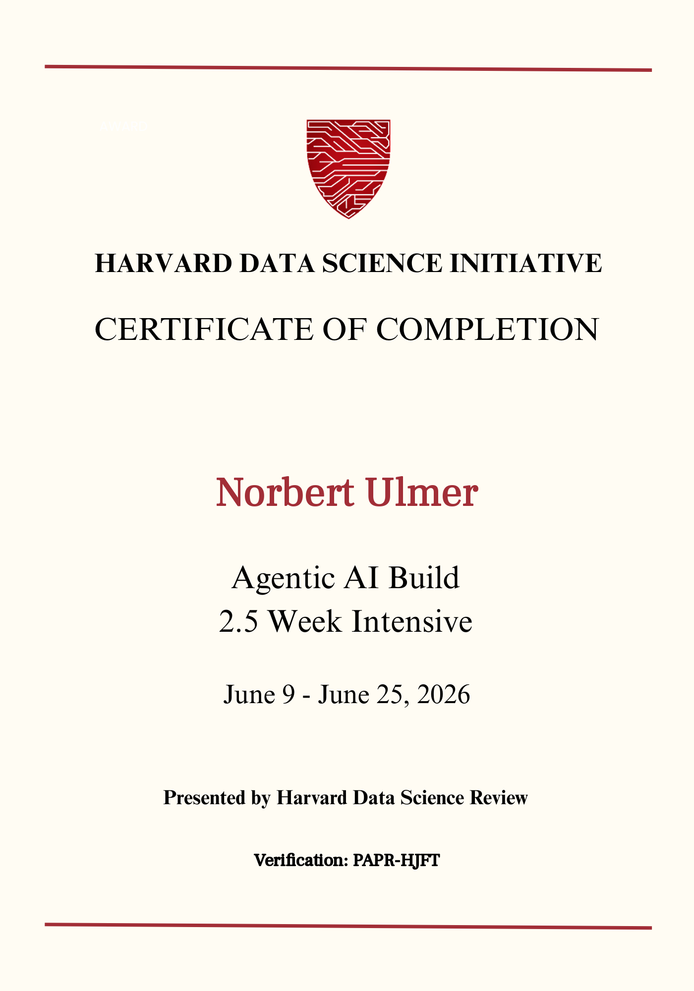 User Certificate