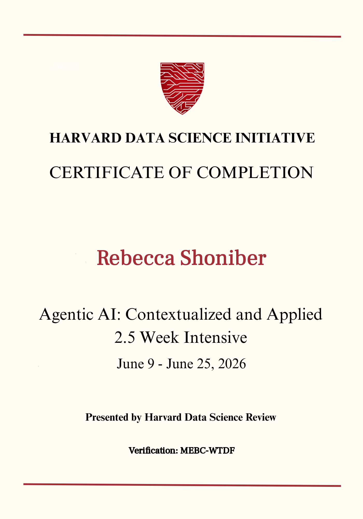 User Certificate