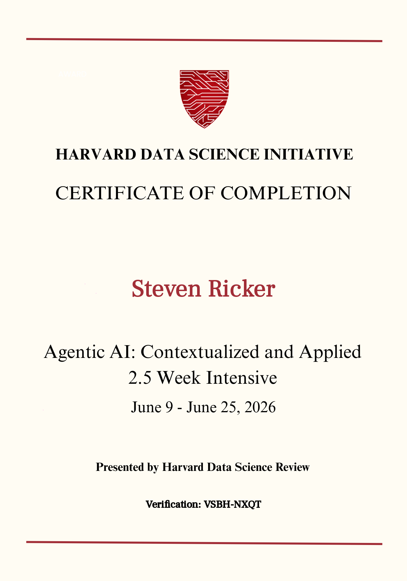 User Certificate