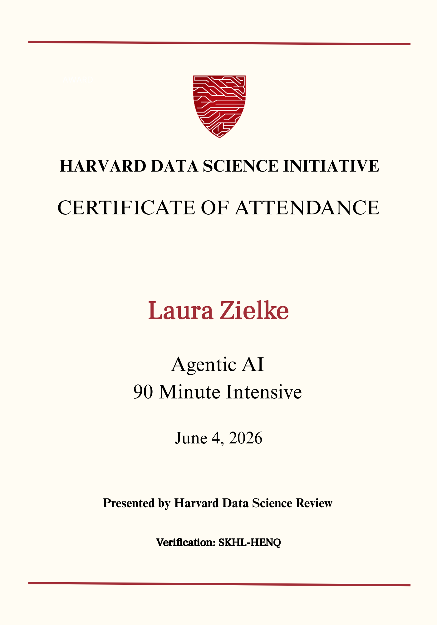 User Certificate