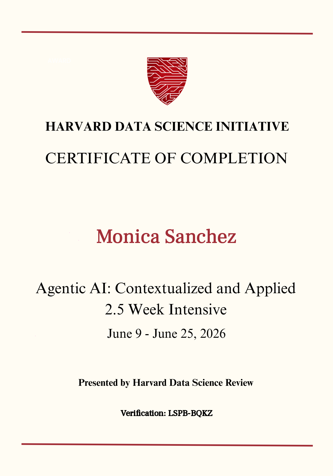User Certificate