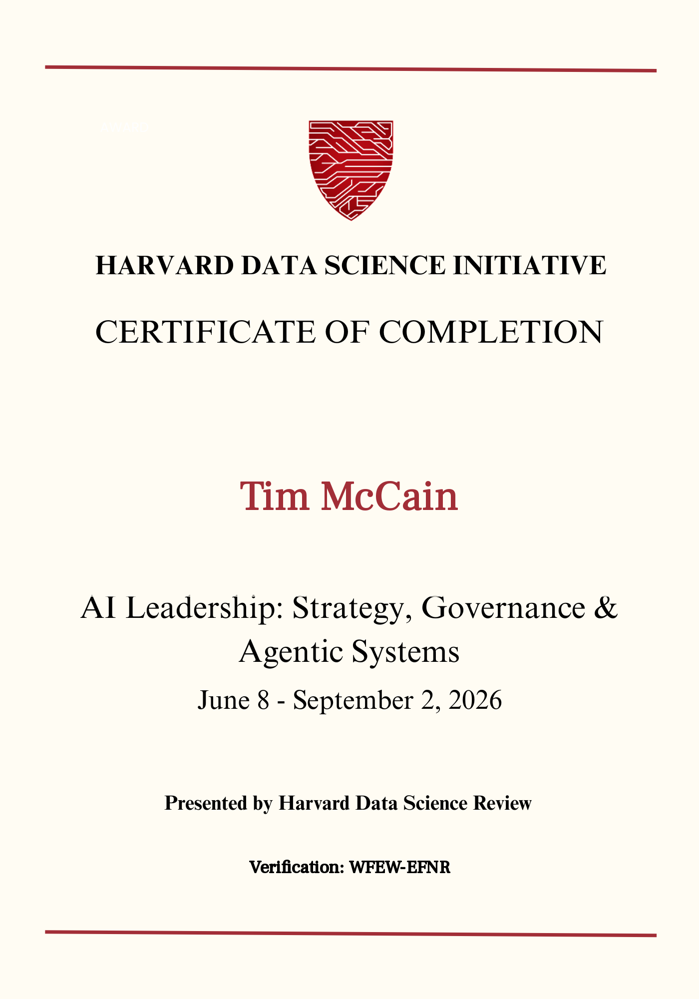 User Certificate