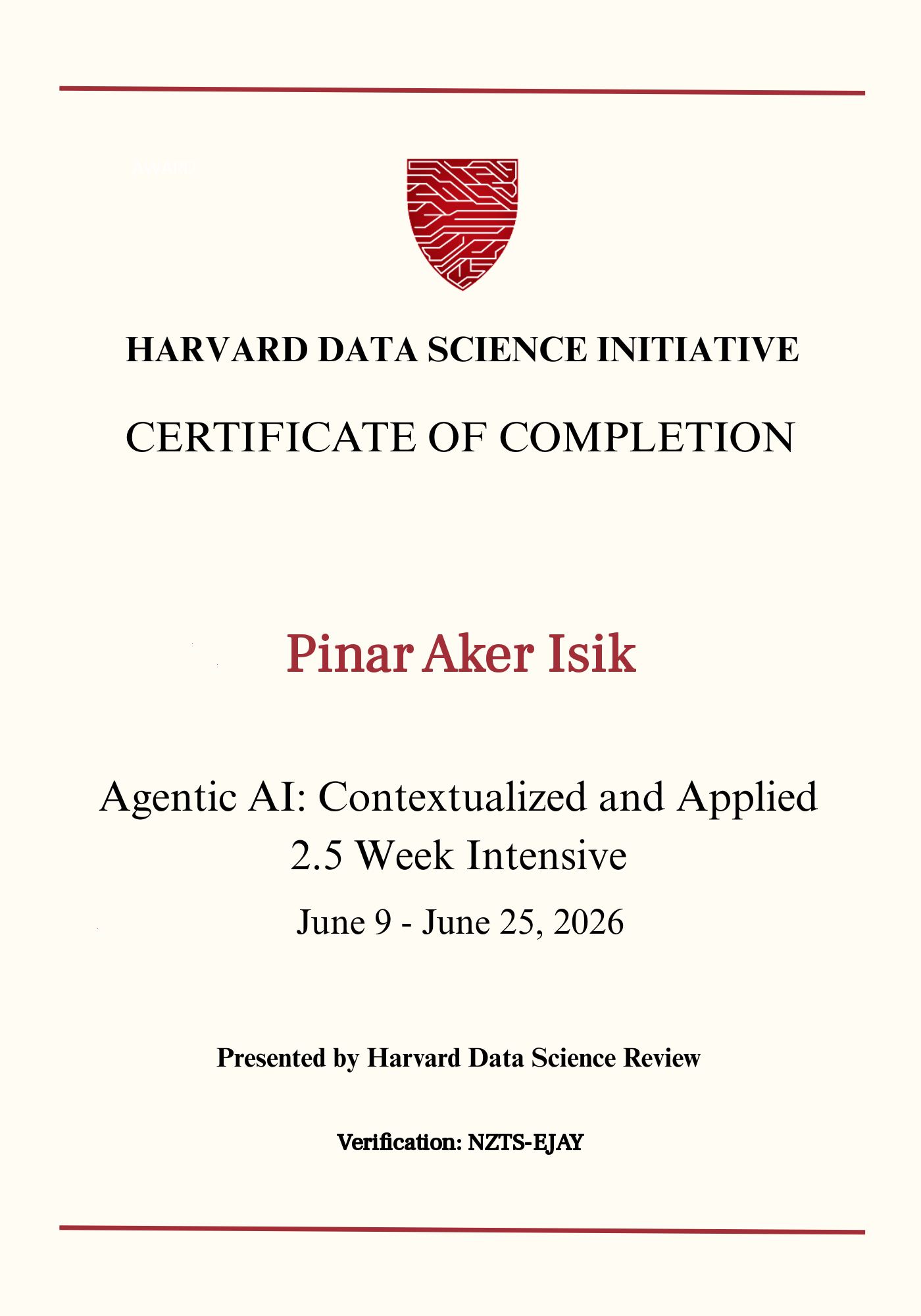 User Certificate