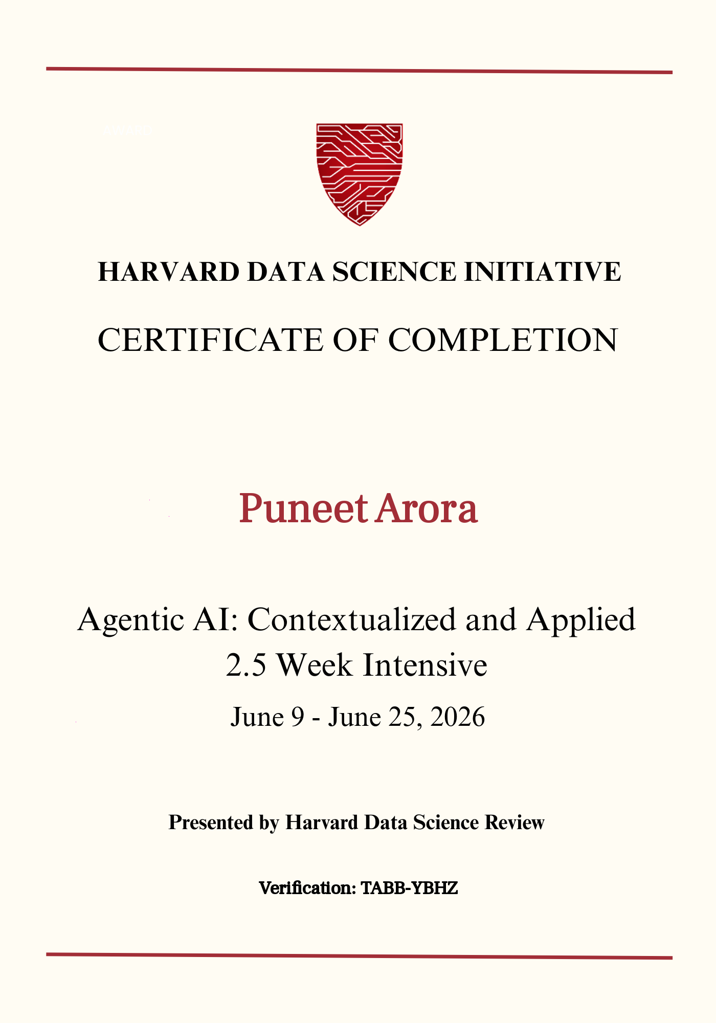 User Certificate