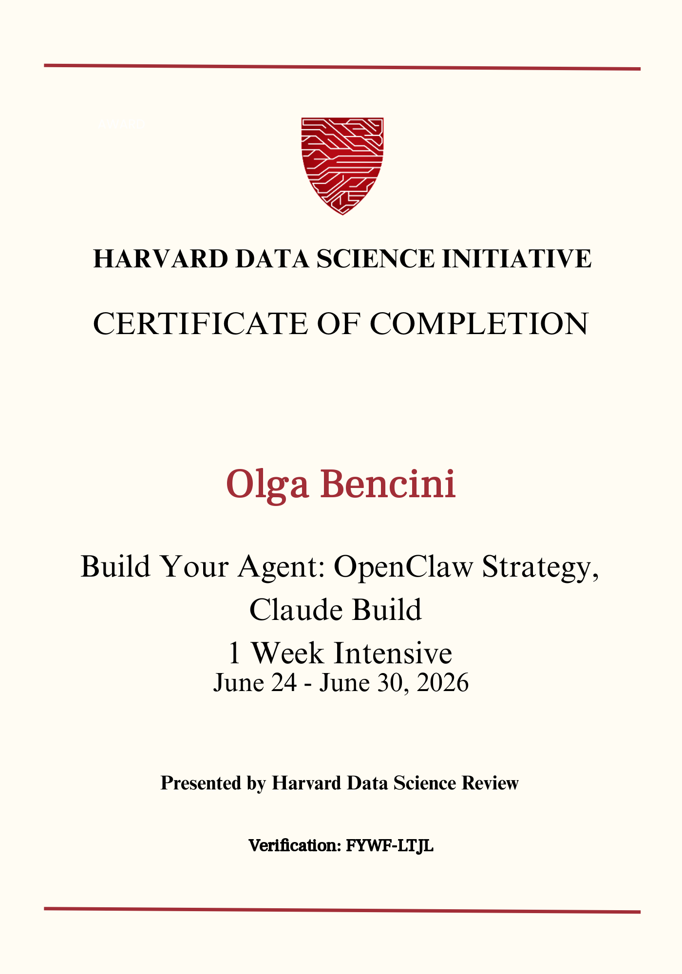 User Certificate