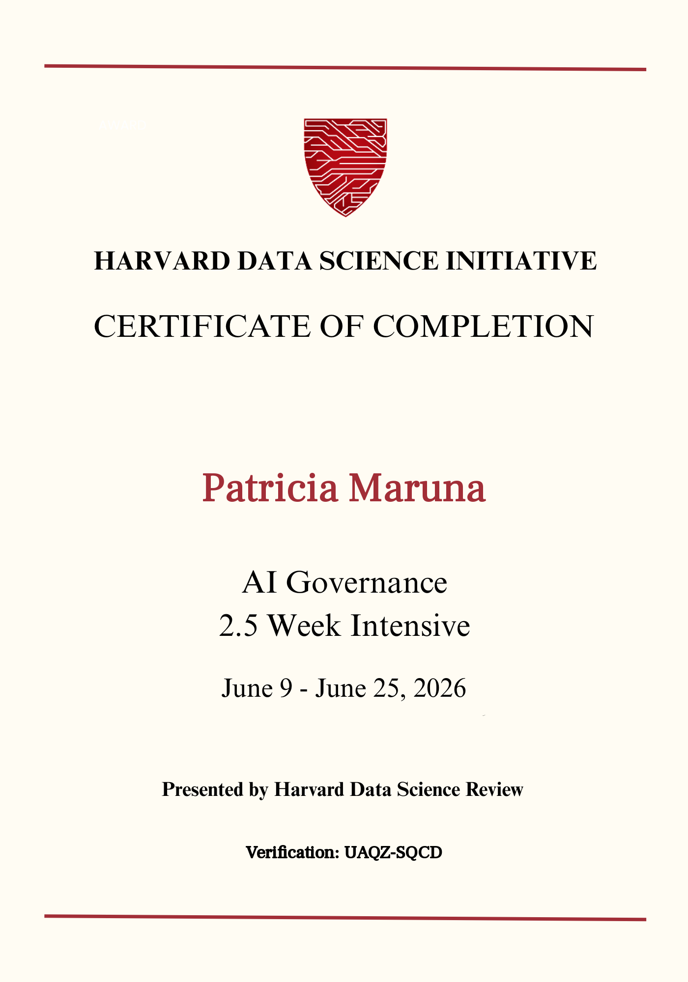 User Certificate