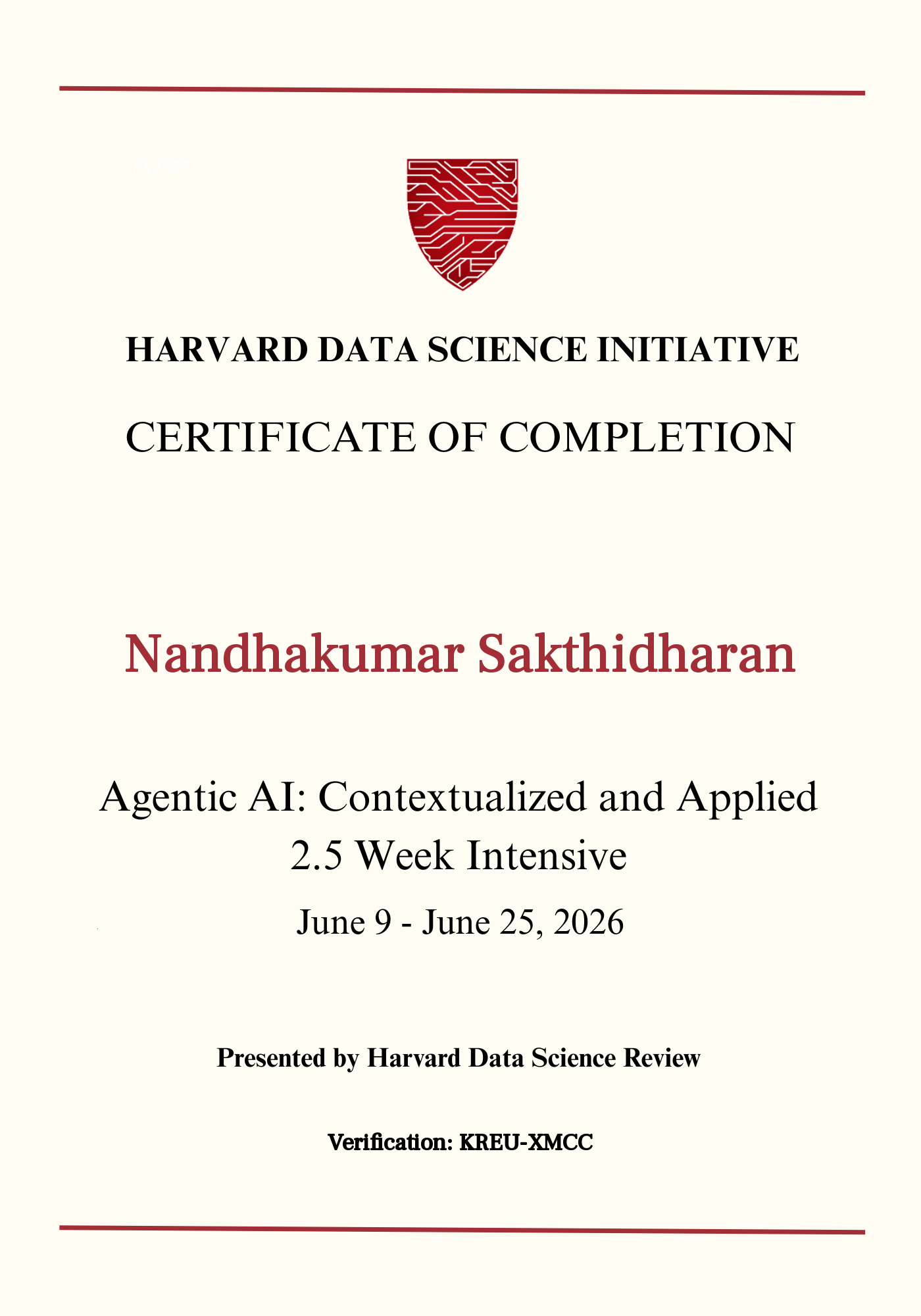 User Certificate