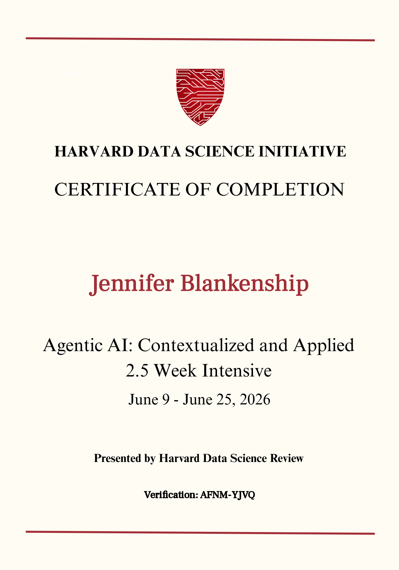 User Certificate