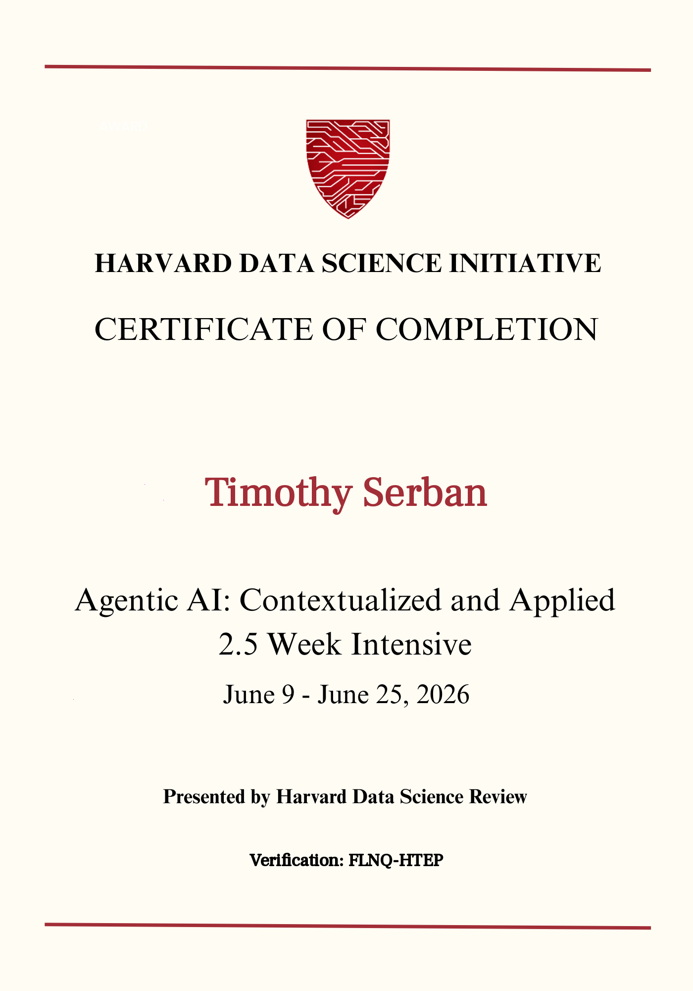 User Certificate