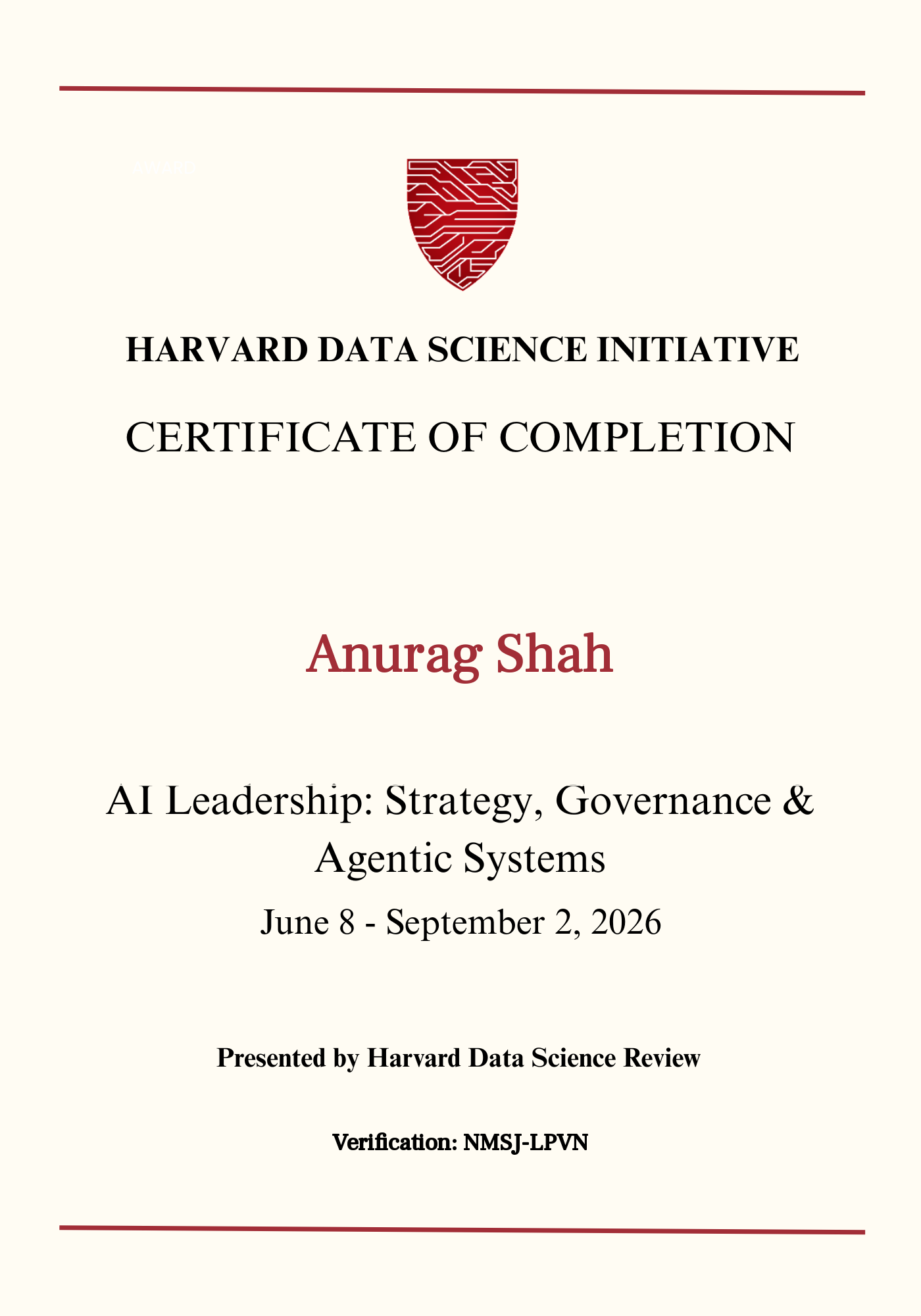 User Certificate