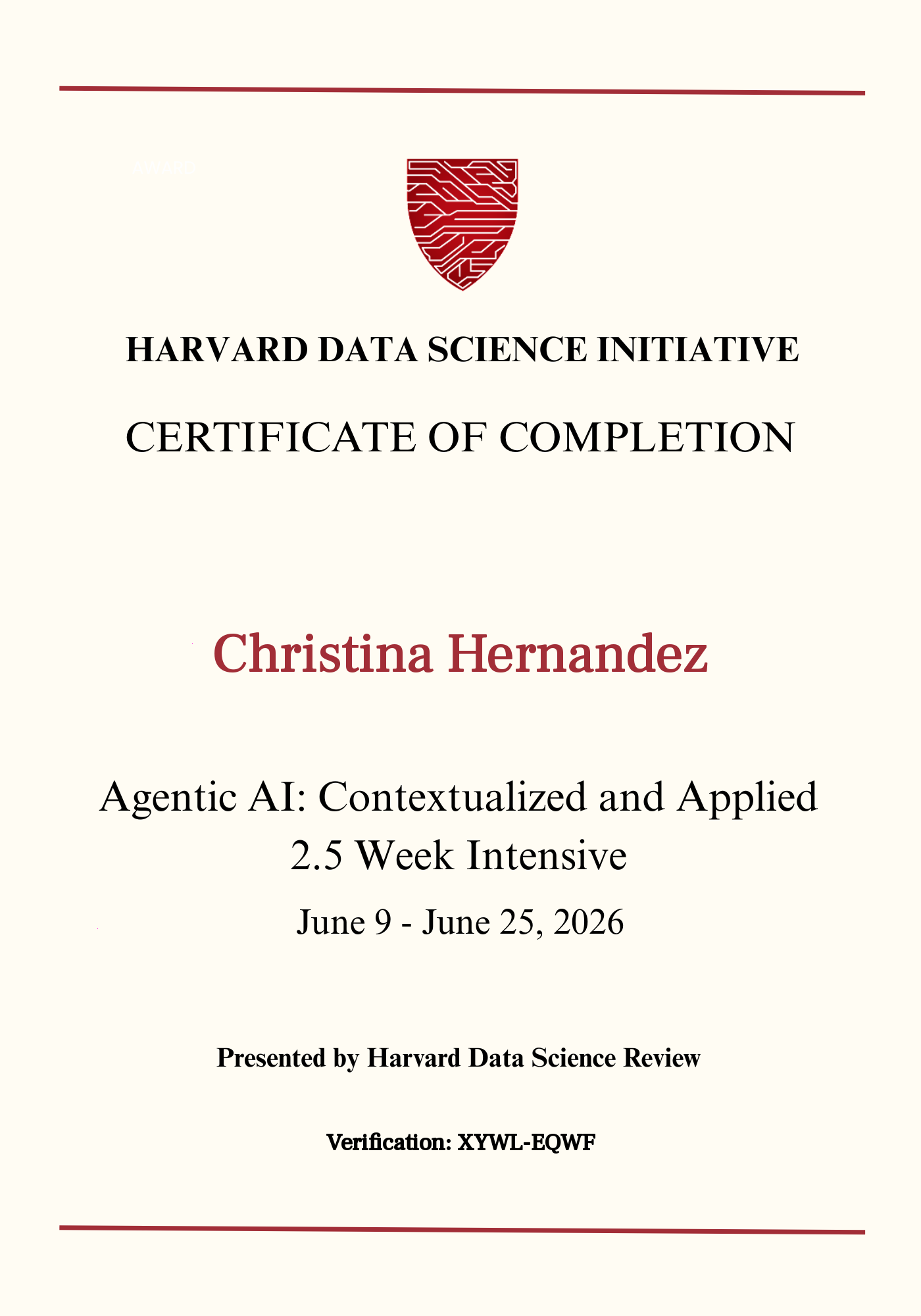 User Certificate