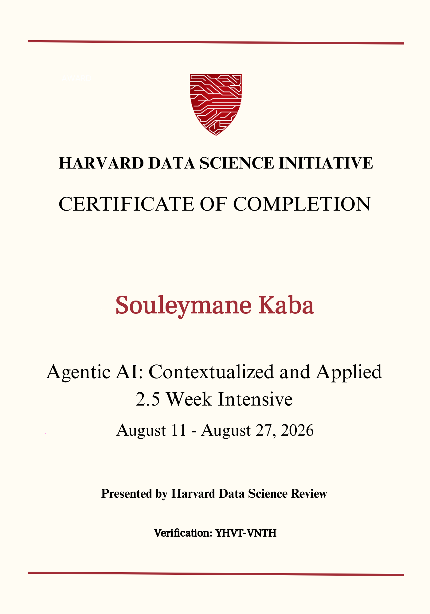 User Certificate