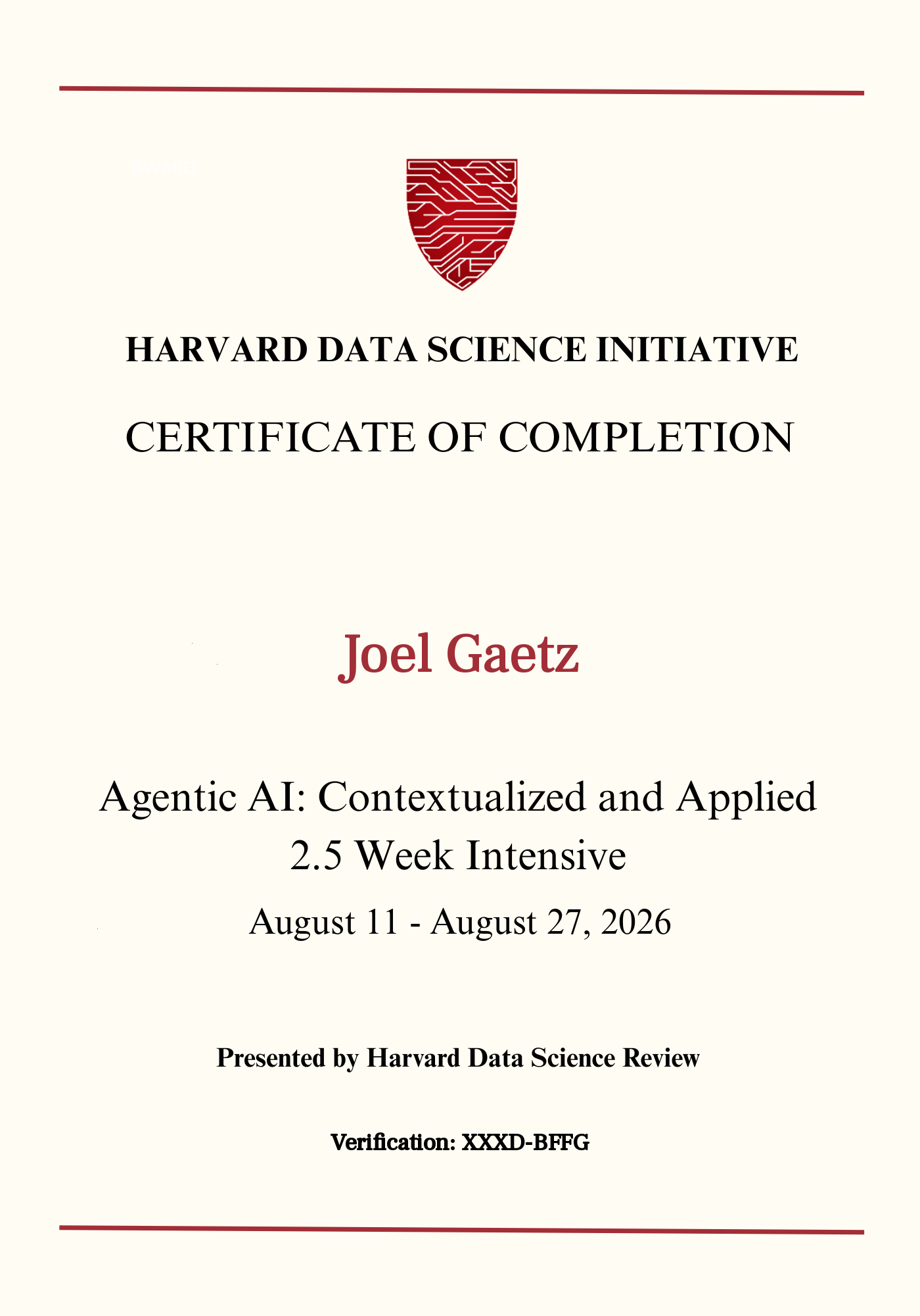 User Certificate
