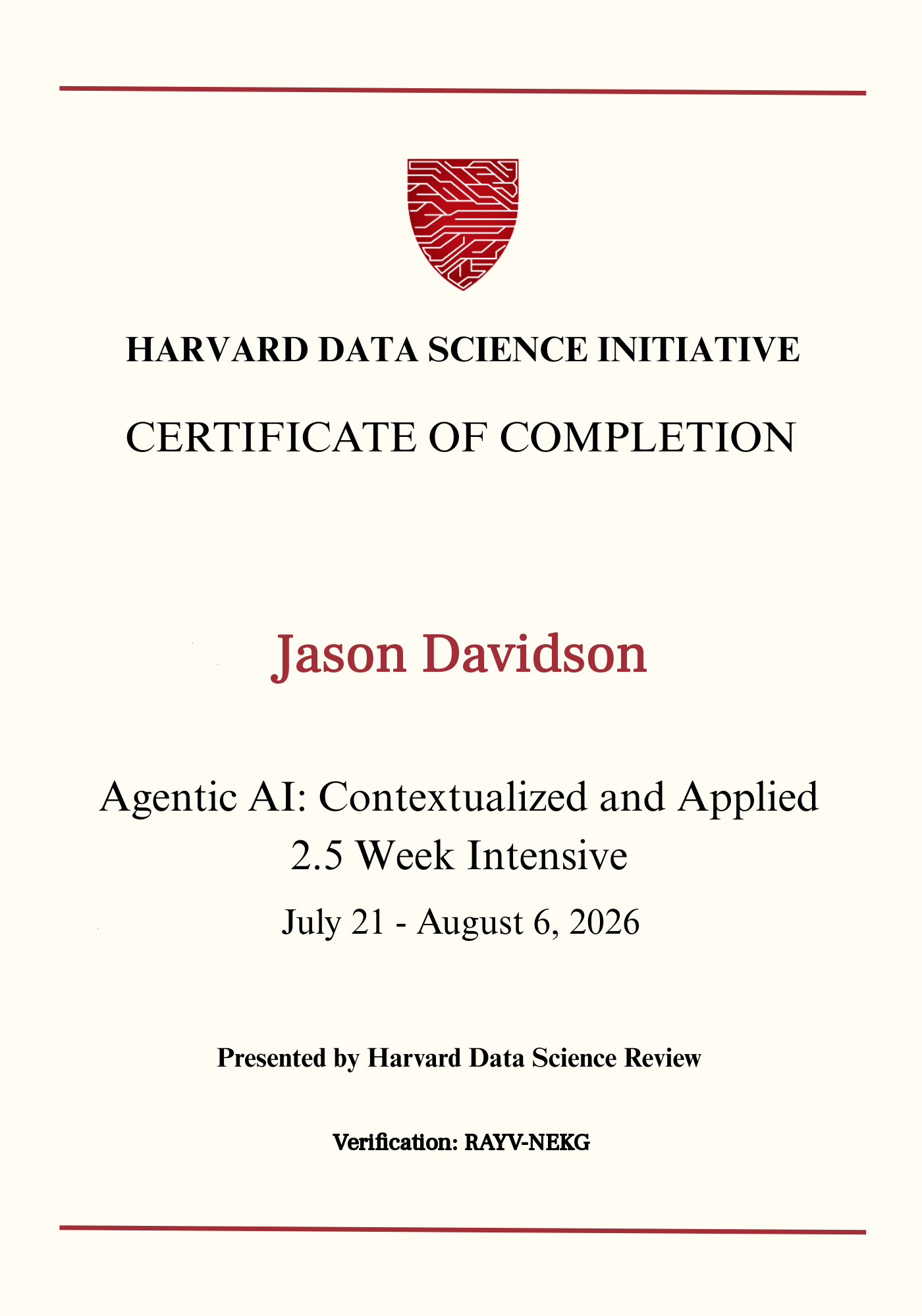 User Certificate