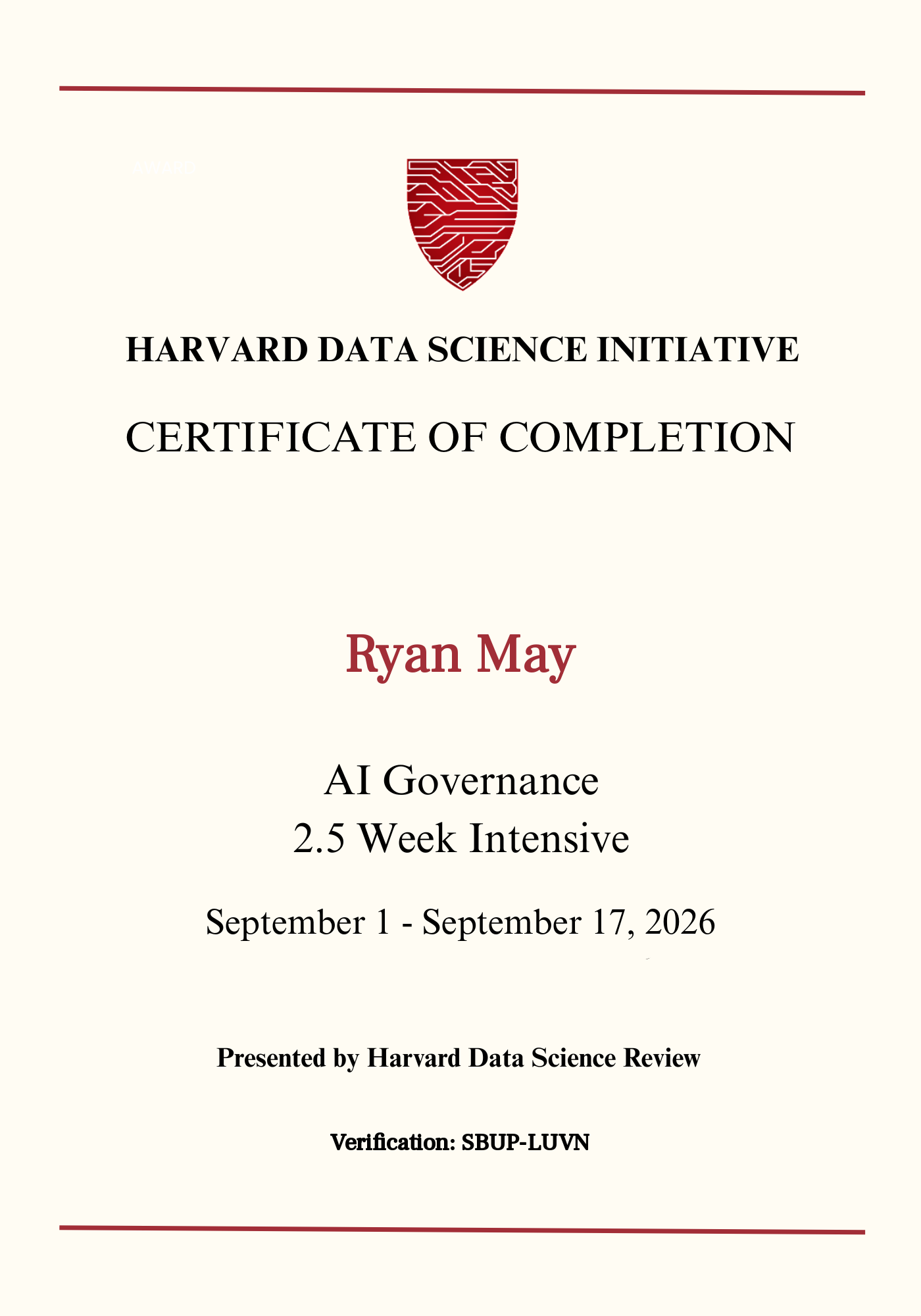 User Certificate