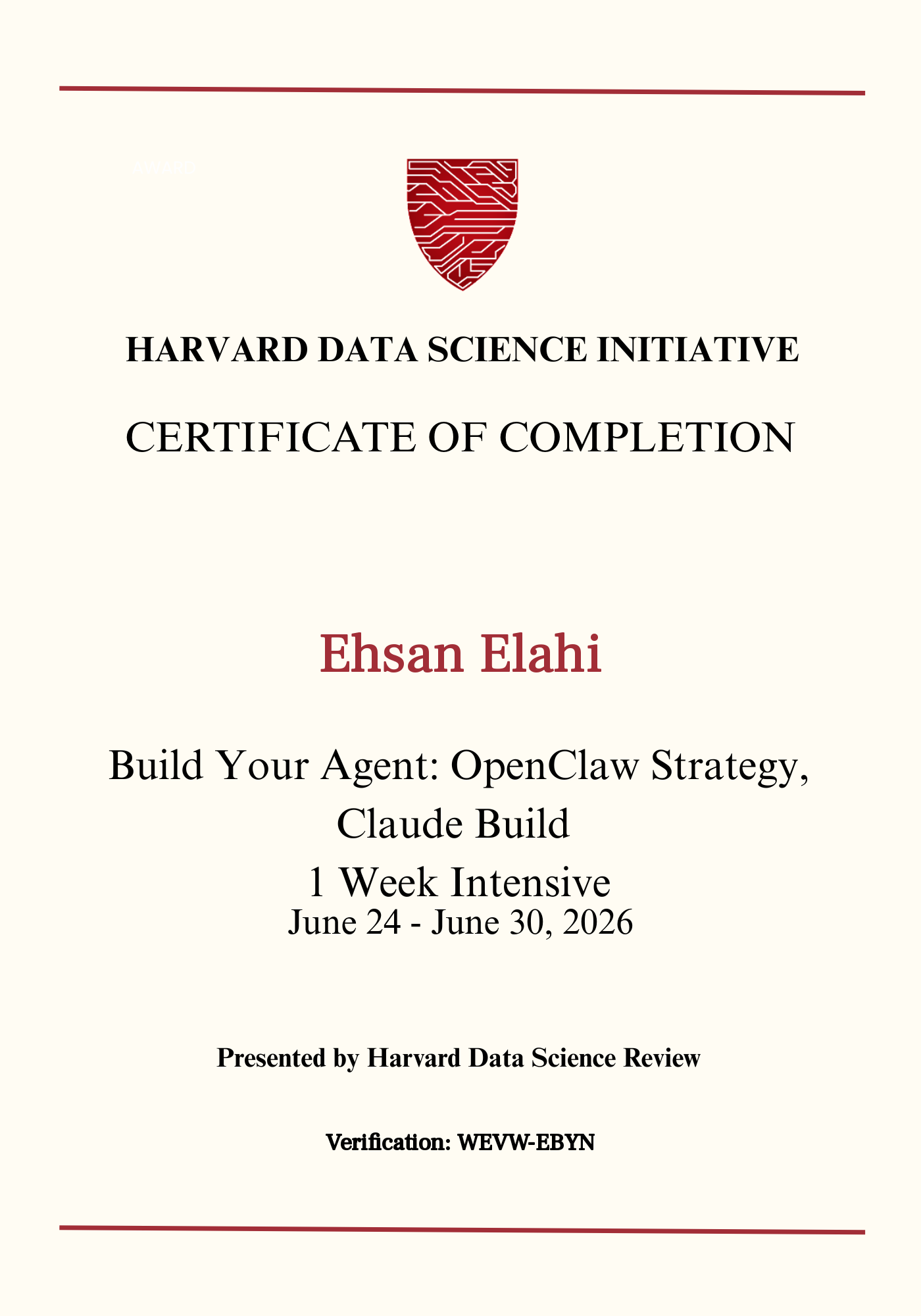 User Certificate