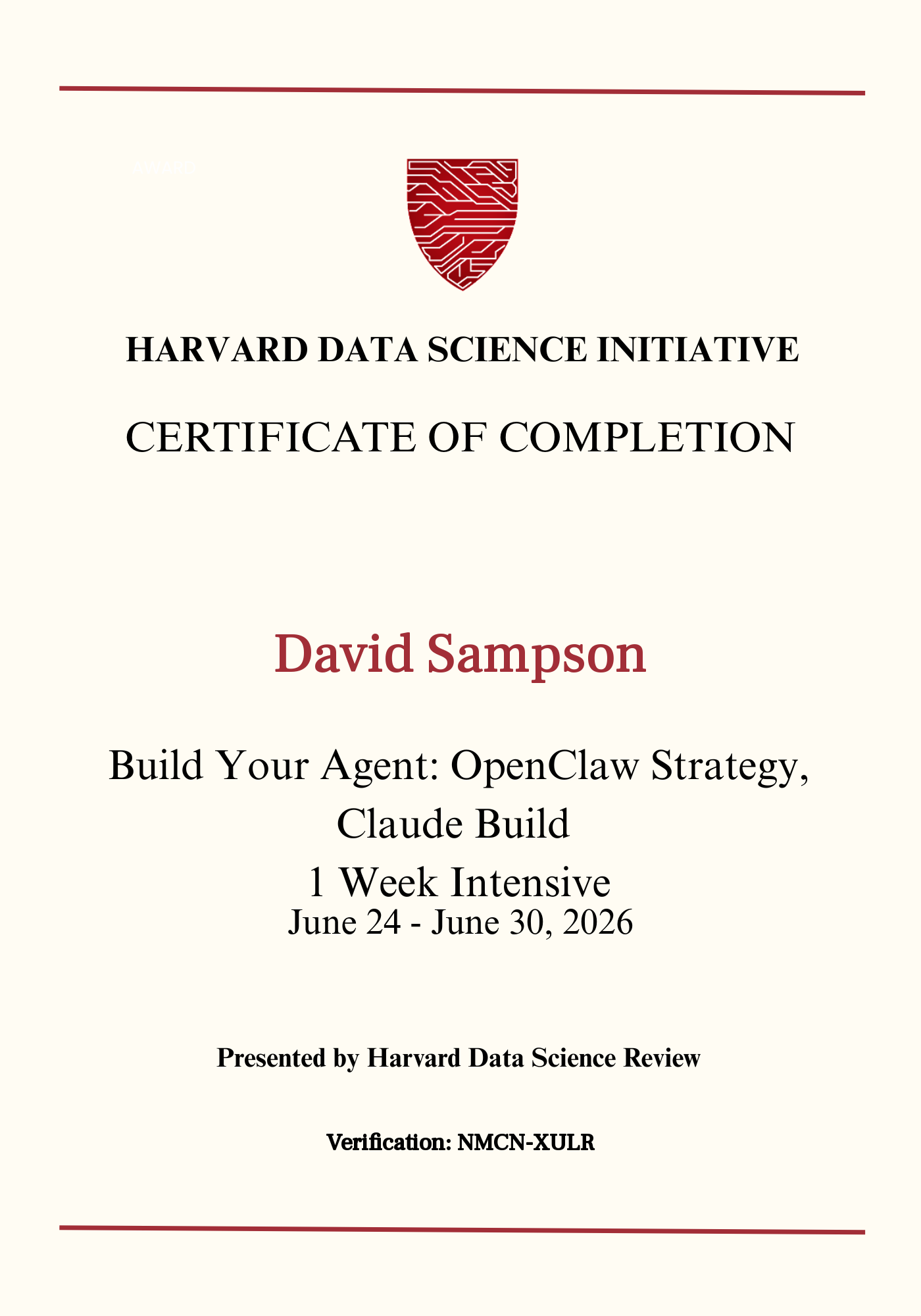 User Certificate