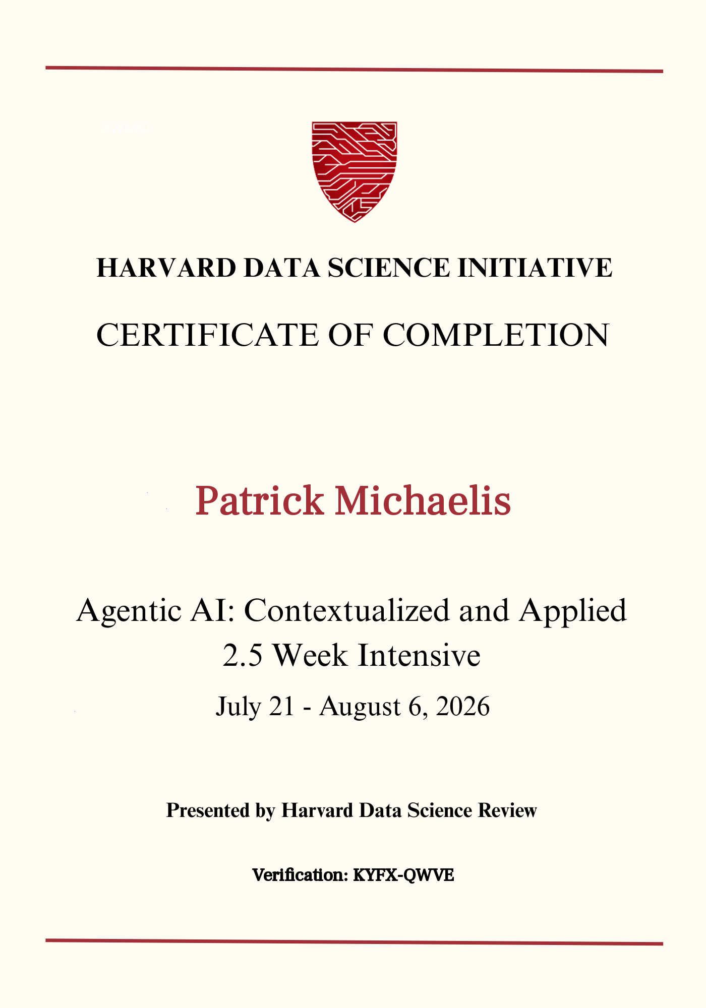 User Certificate