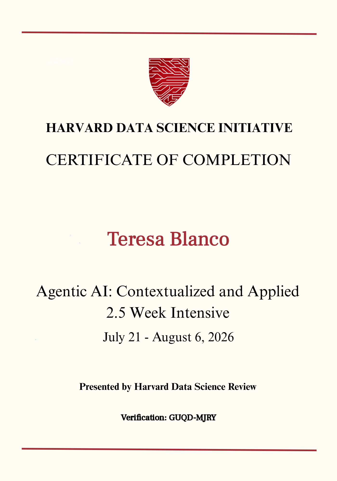 User Certificate
