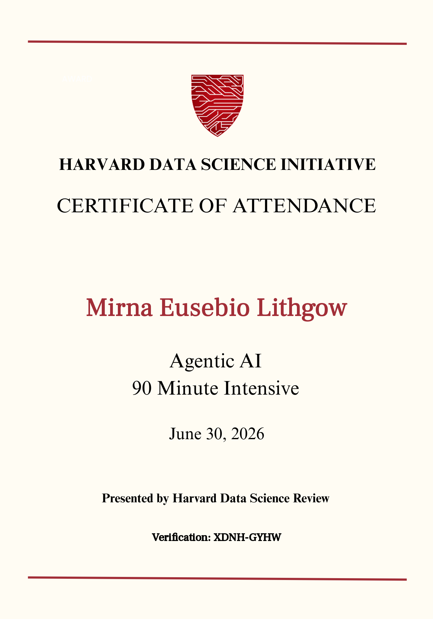 User Certificate