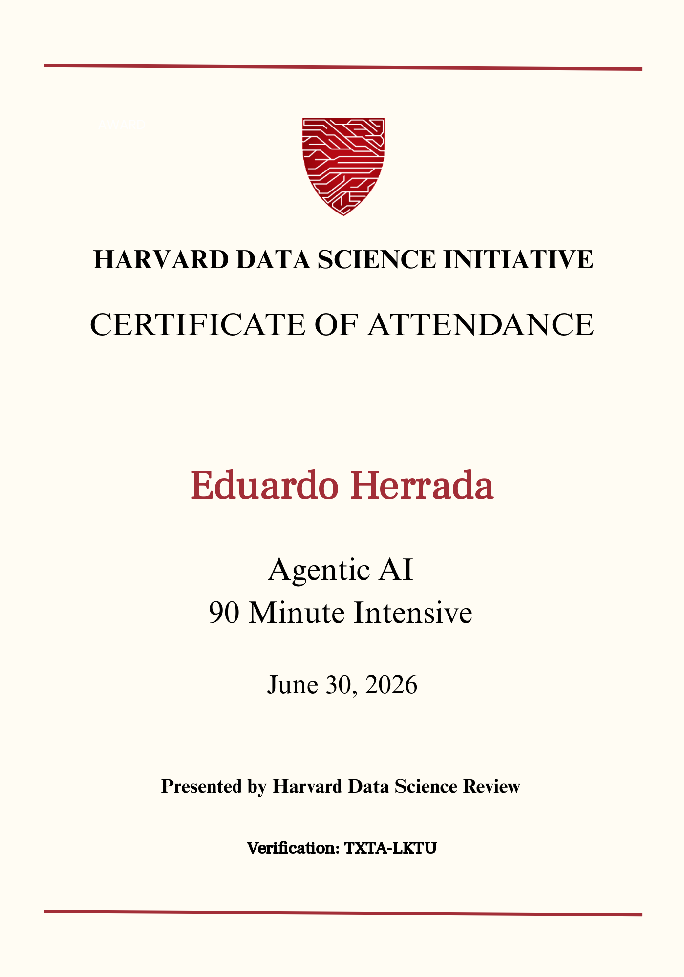 User Certificate