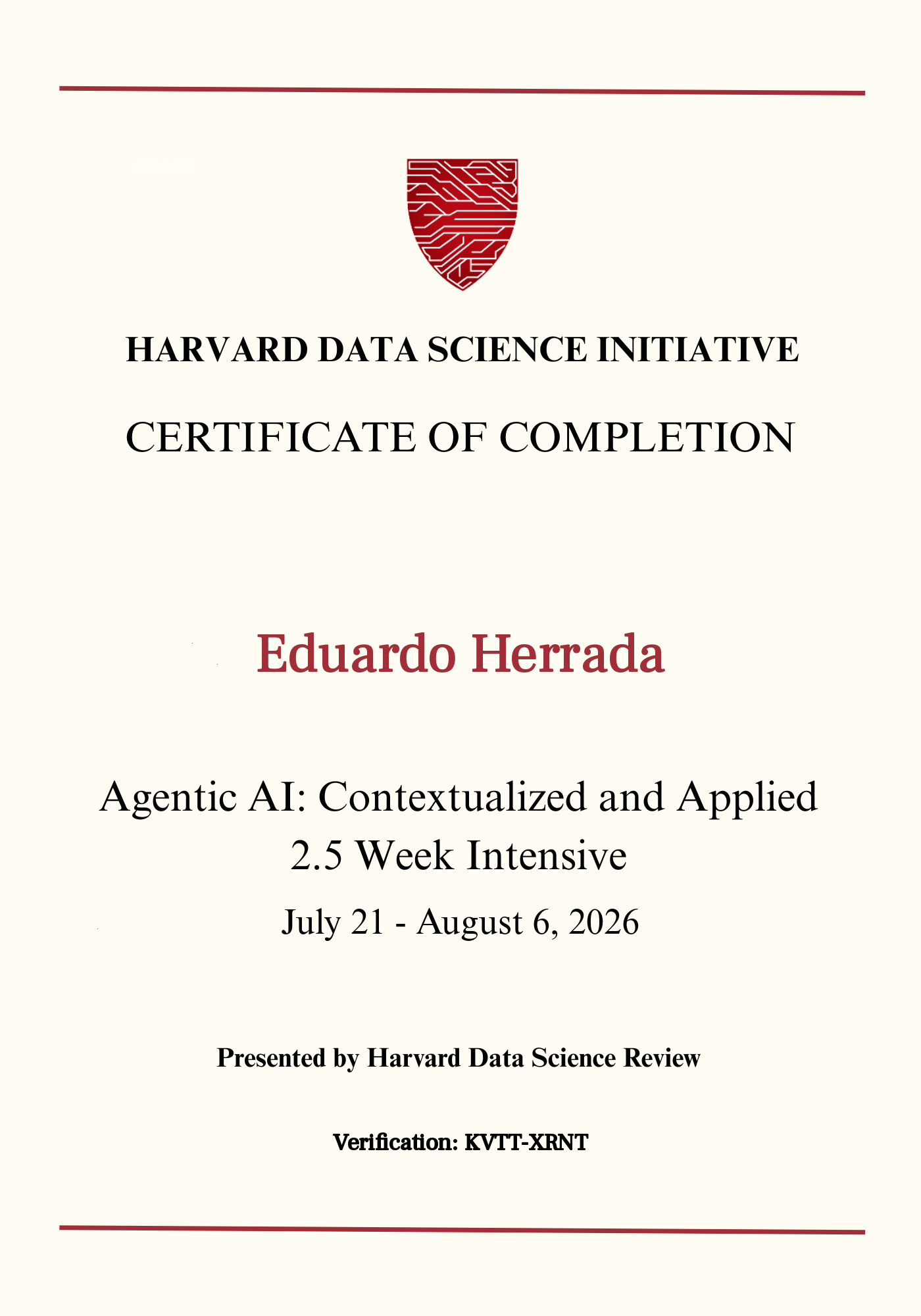 User Certificate