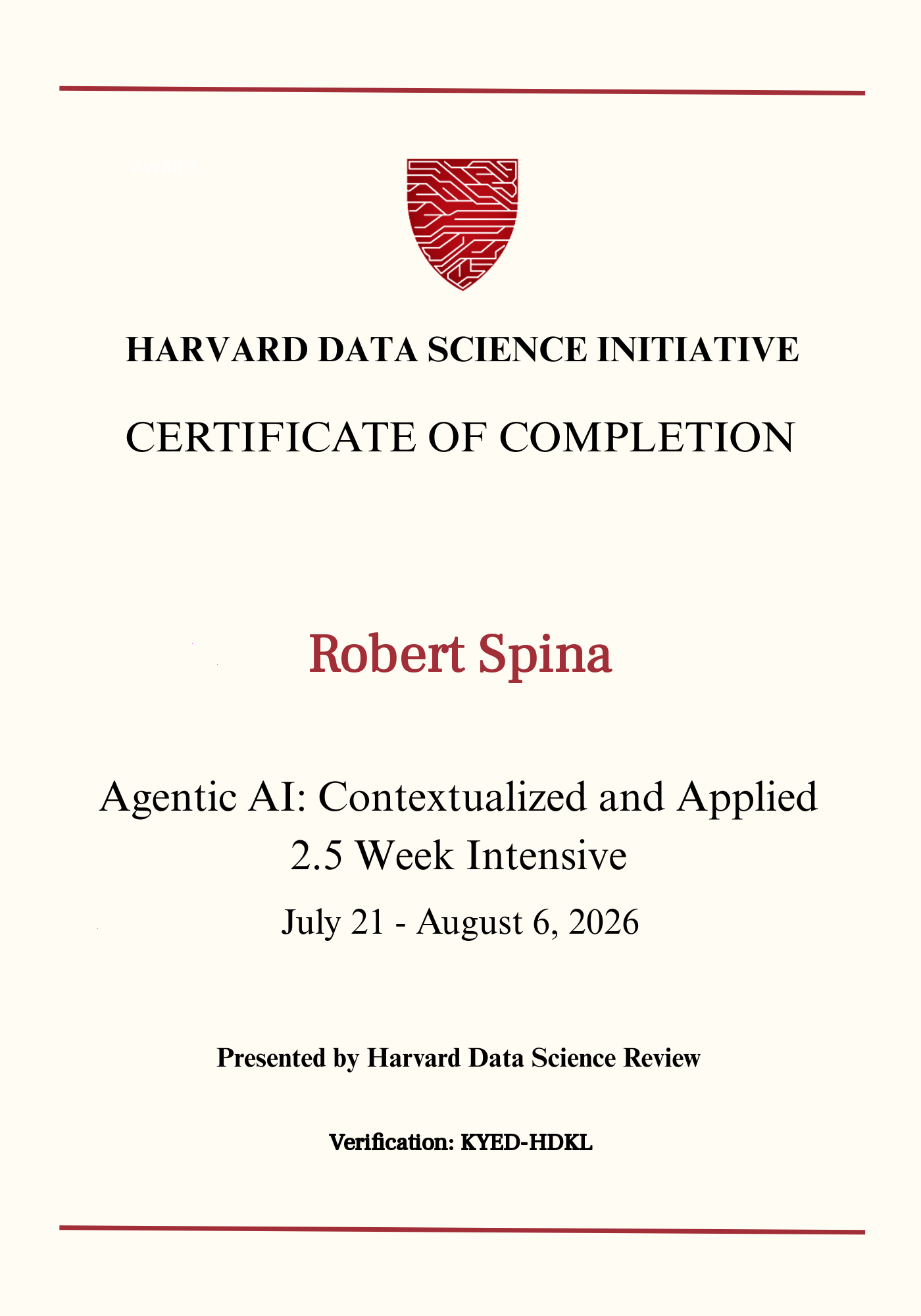 User Certificate