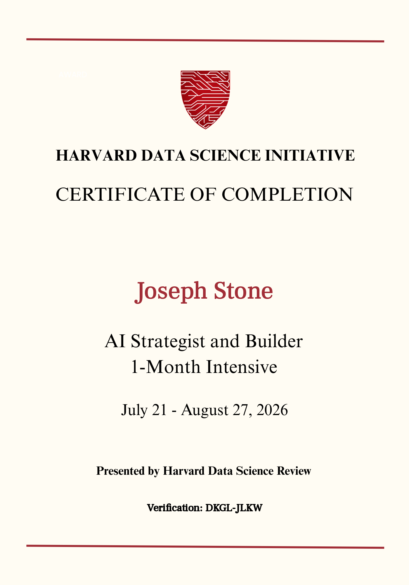 User Certificate