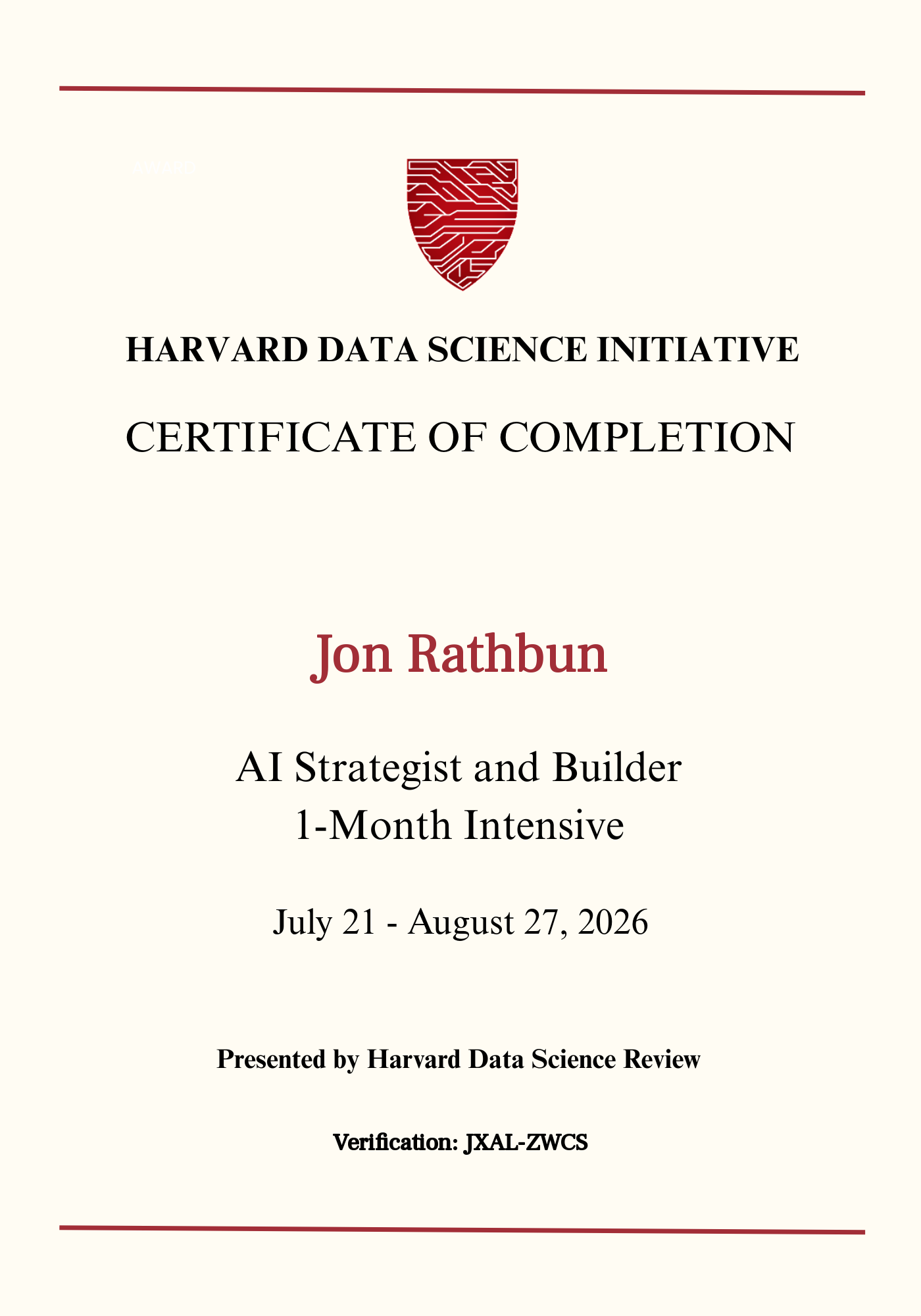 User Certificate