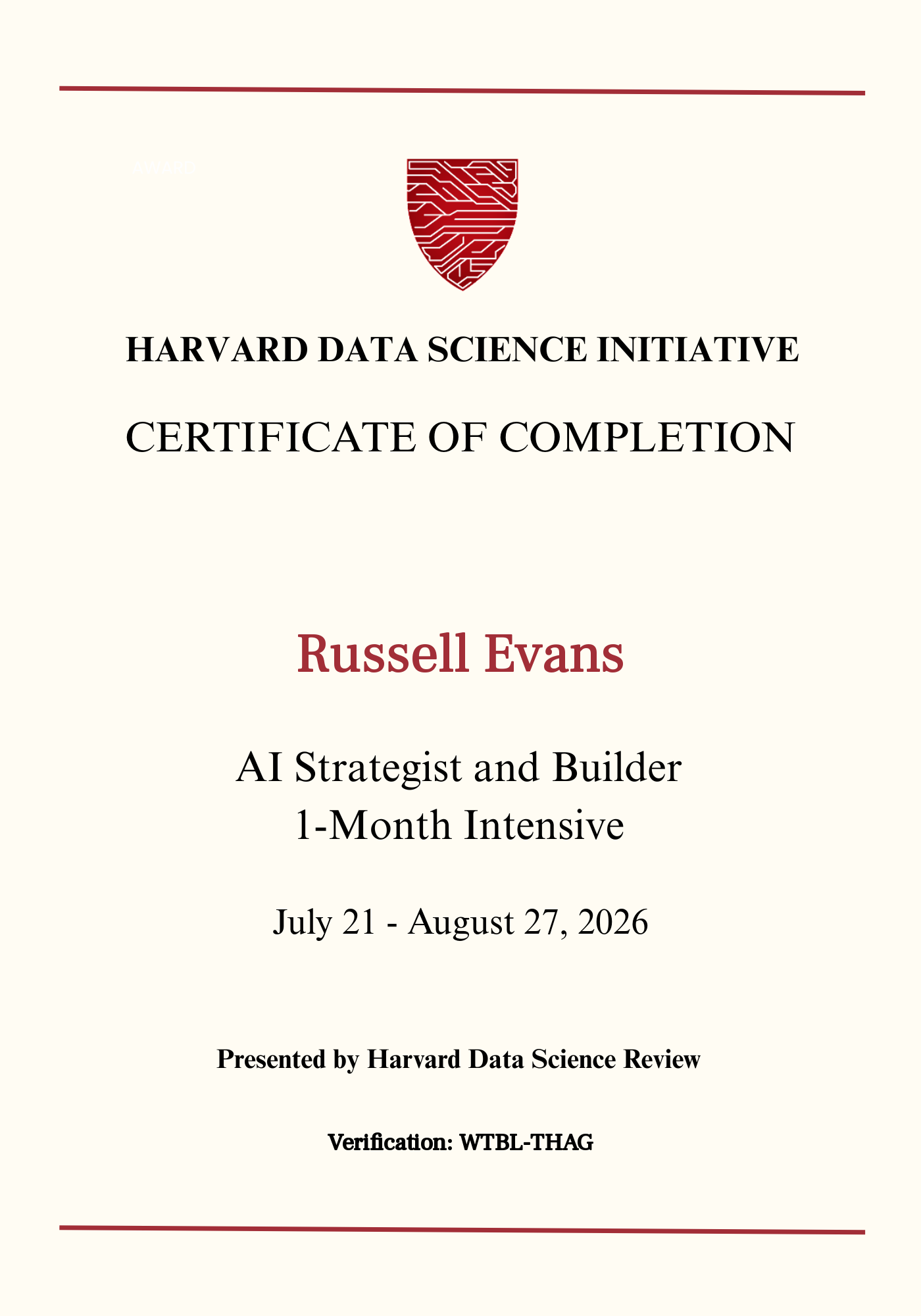 User Certificate