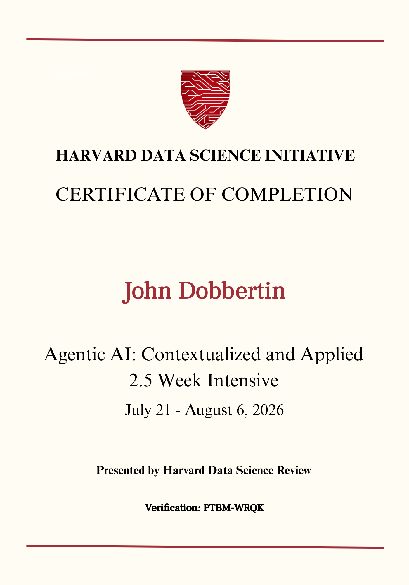 User Certificate