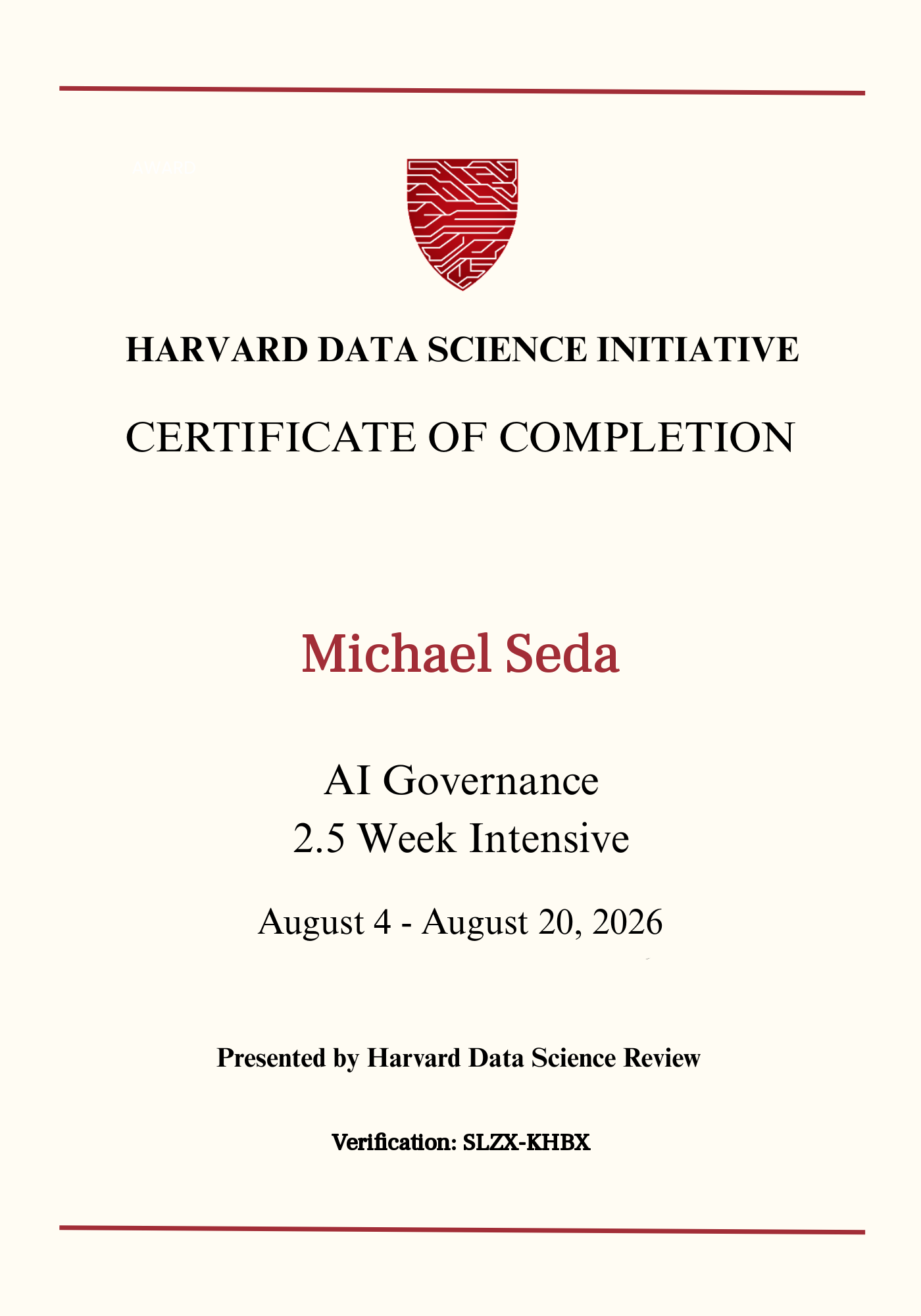 User Certificate