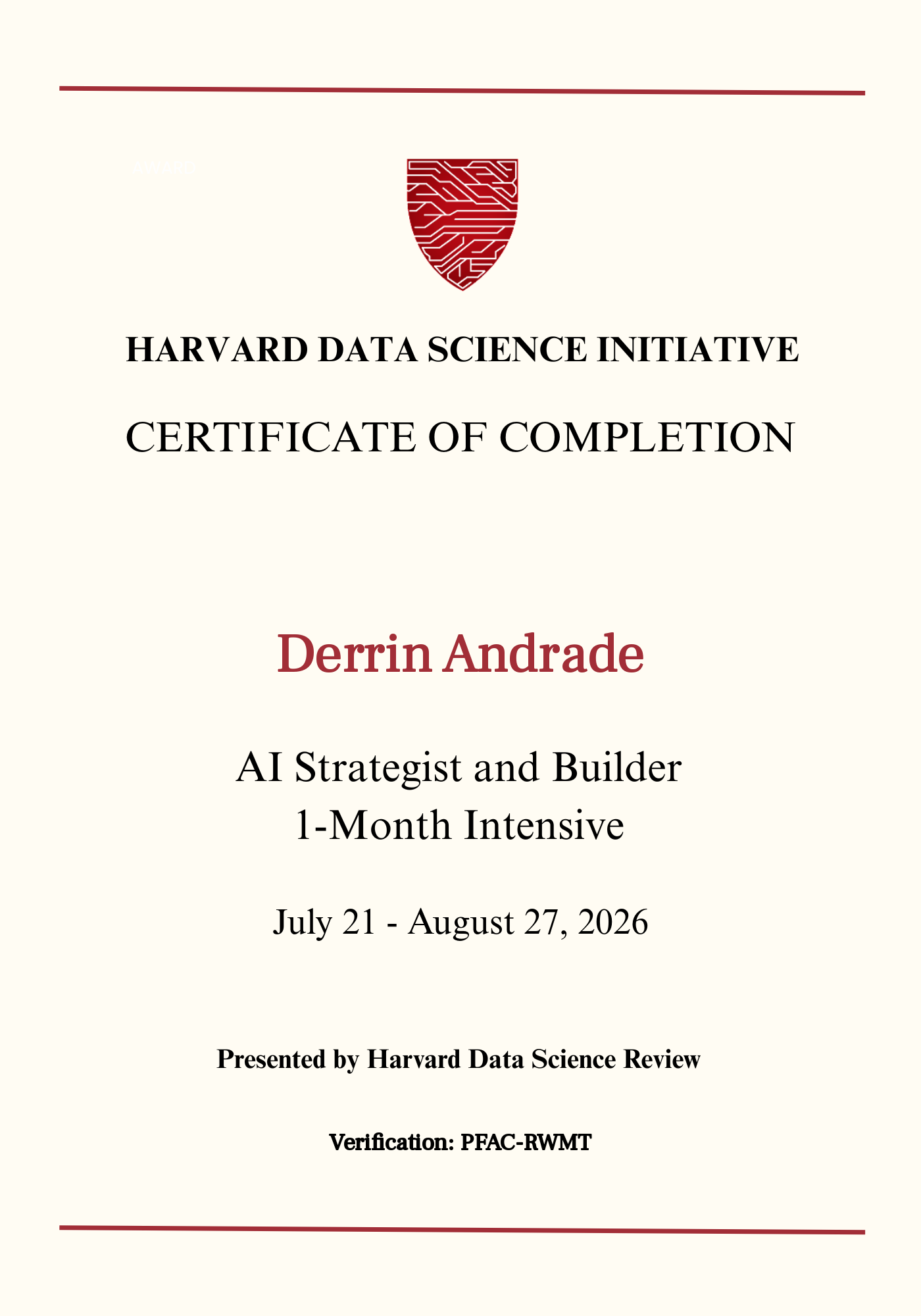 User Certificate