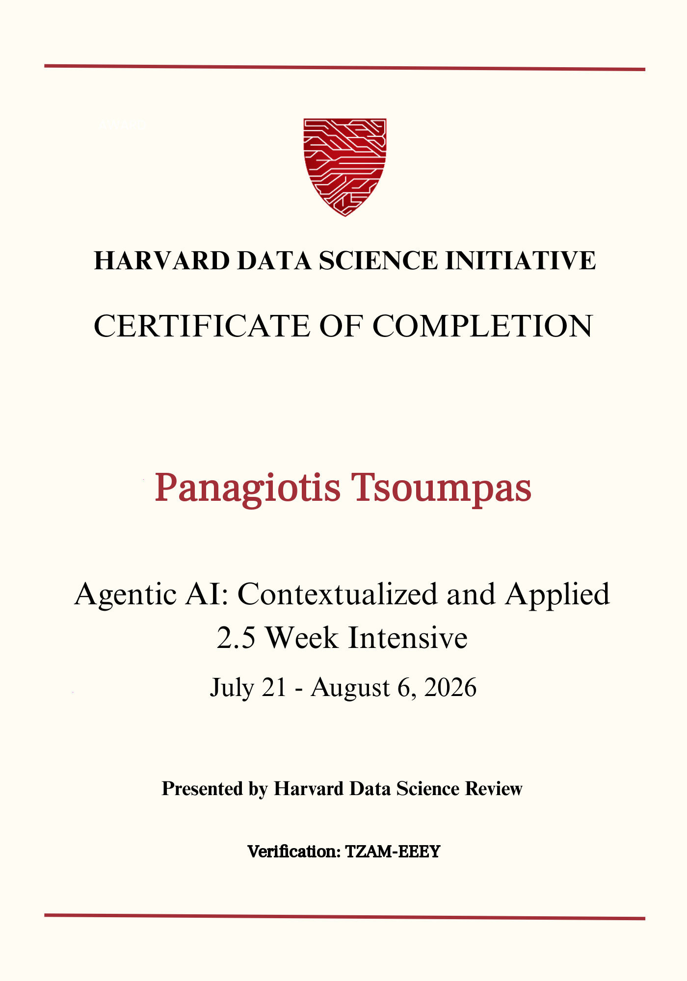 User Certificate