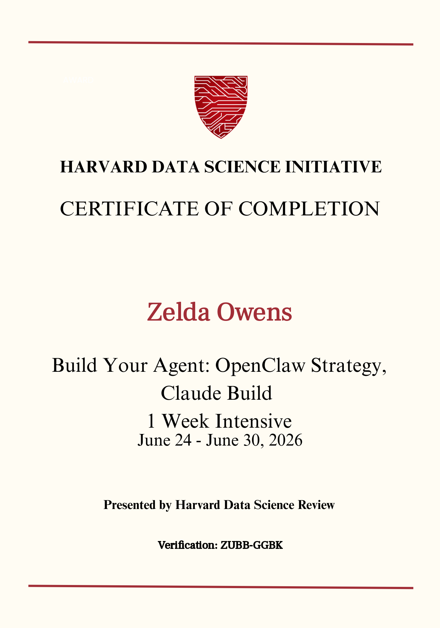 User Certificate