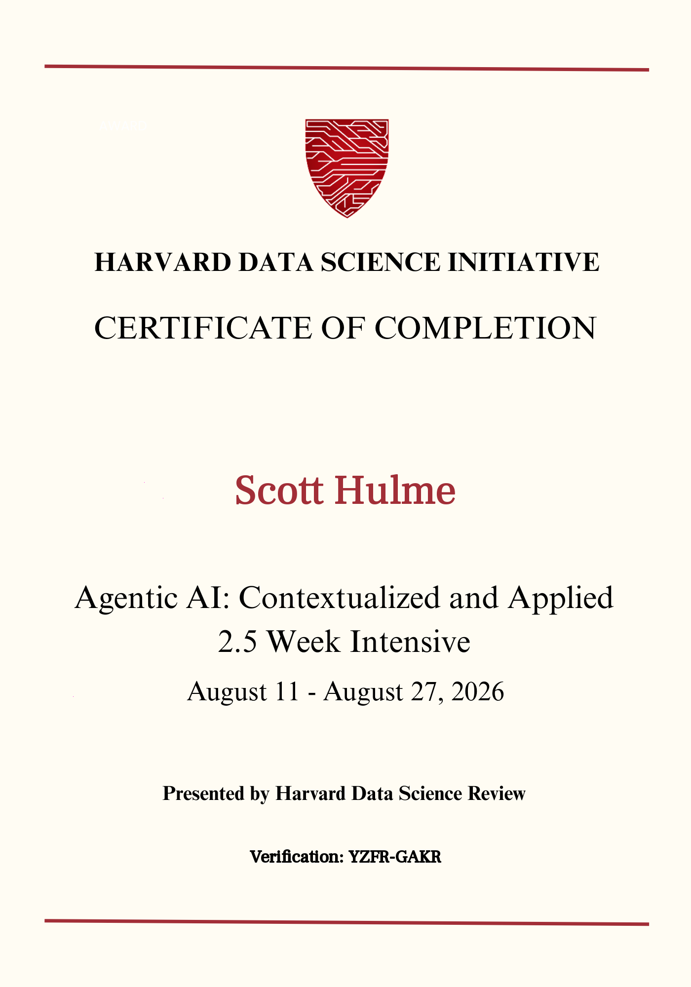 User Certificate