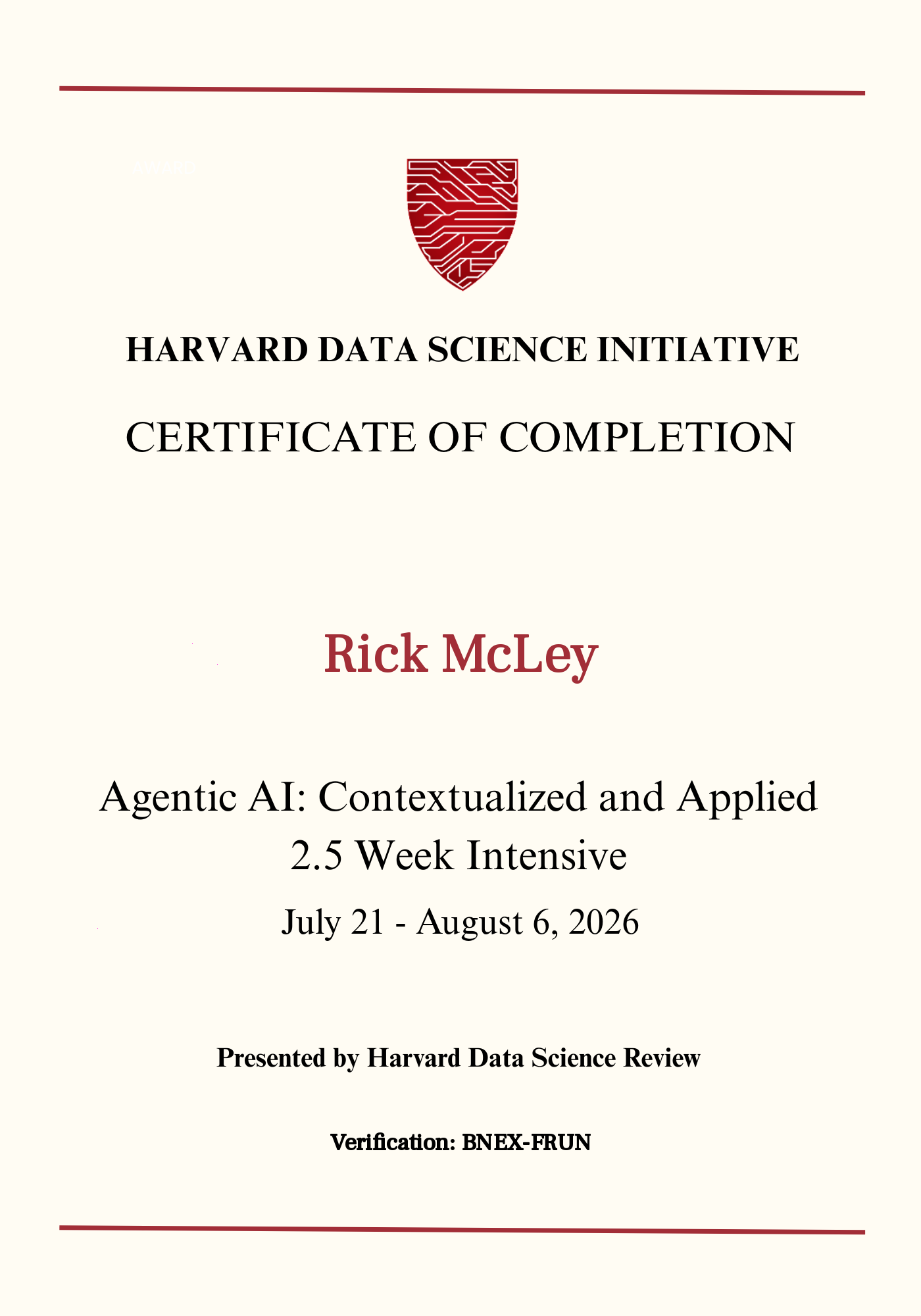 User Certificate