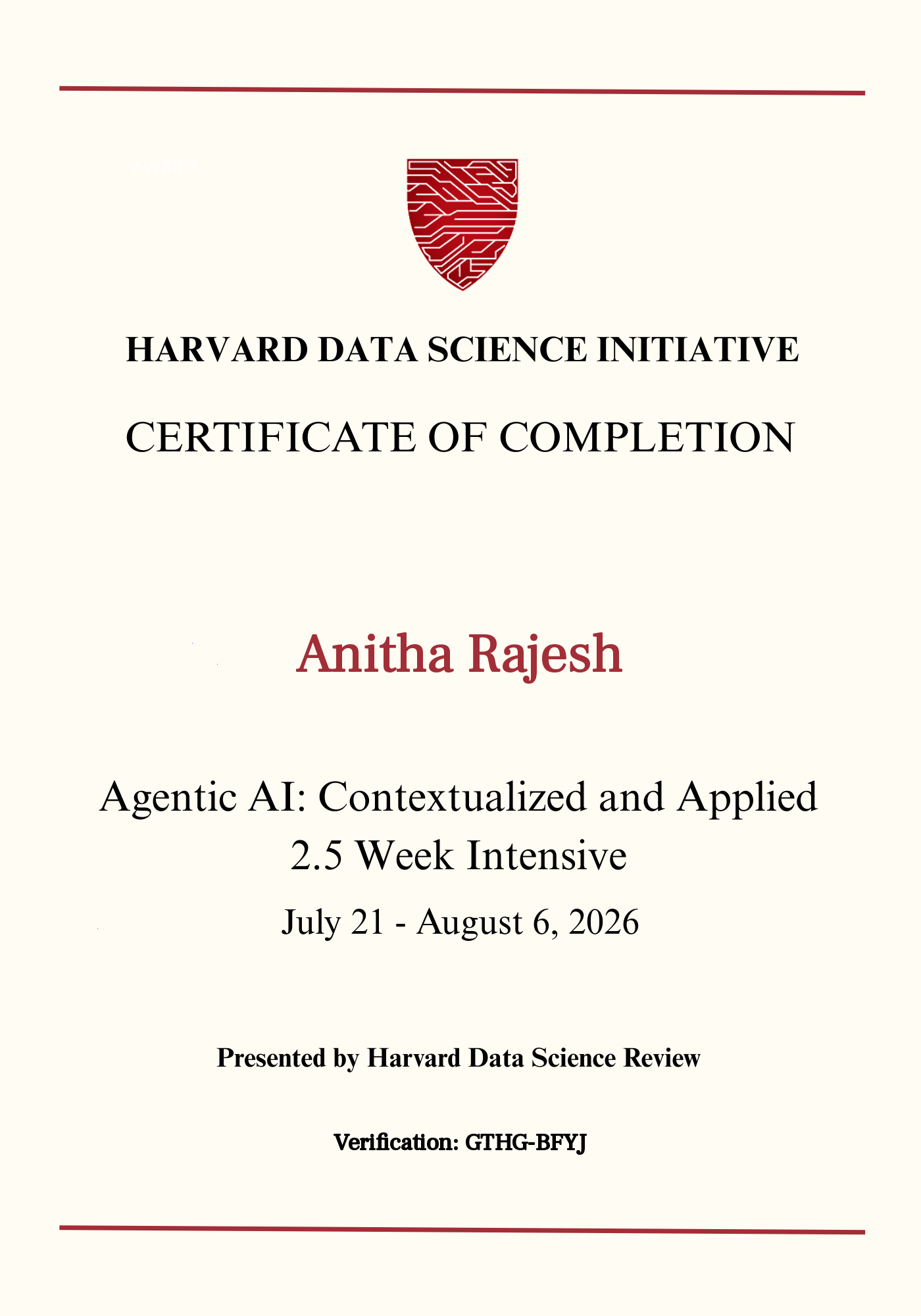 User Certificate