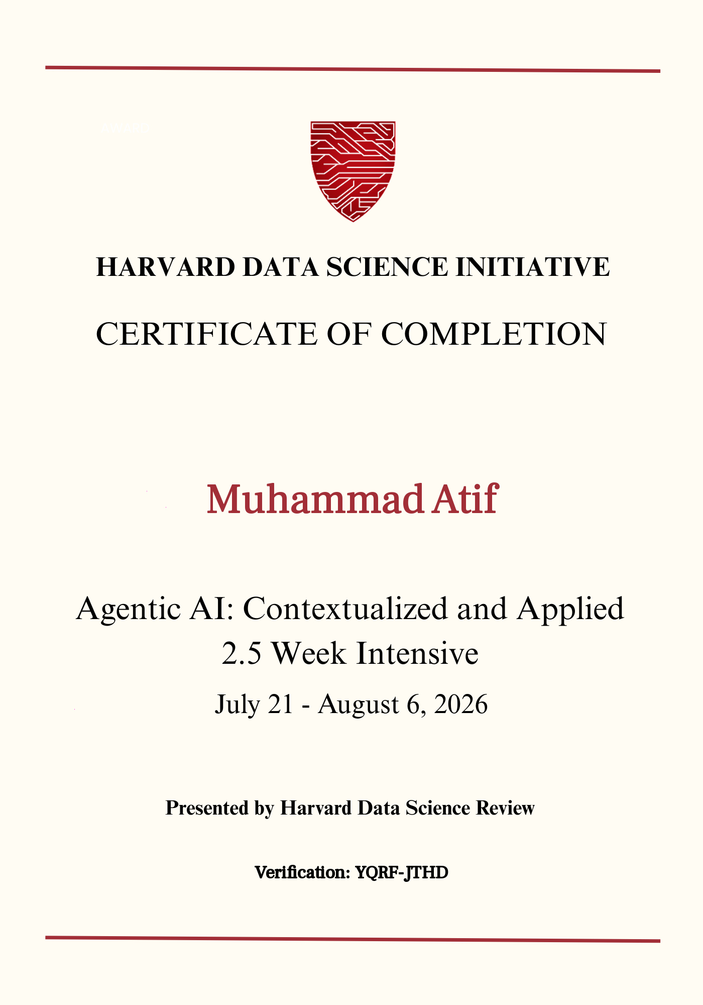 User Certificate
